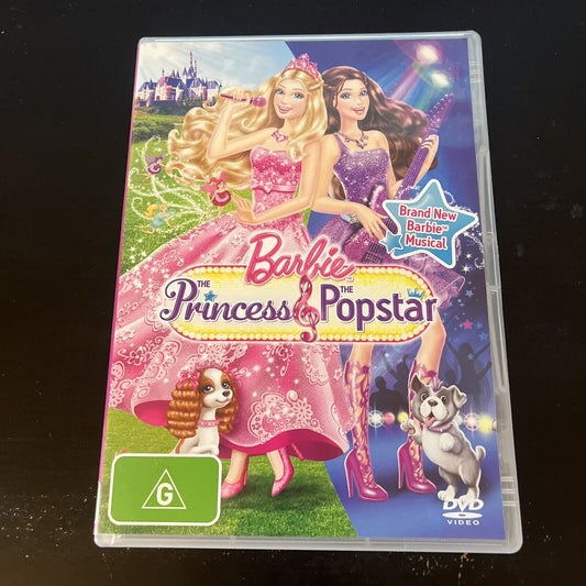 Barbie - The Princess & The Popstar (DVD, 2012) Region 4 & 2