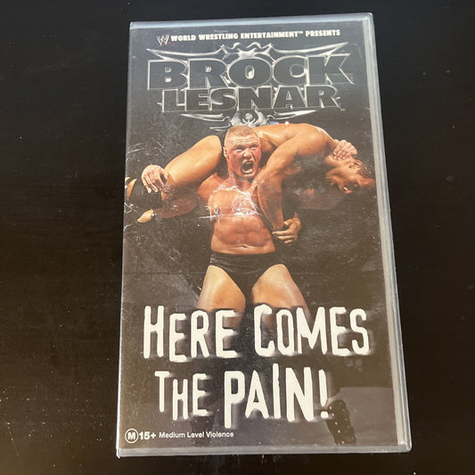 WWE: Brock Lesnar - Here Comes The Pain! (VHS, 2003) PAL