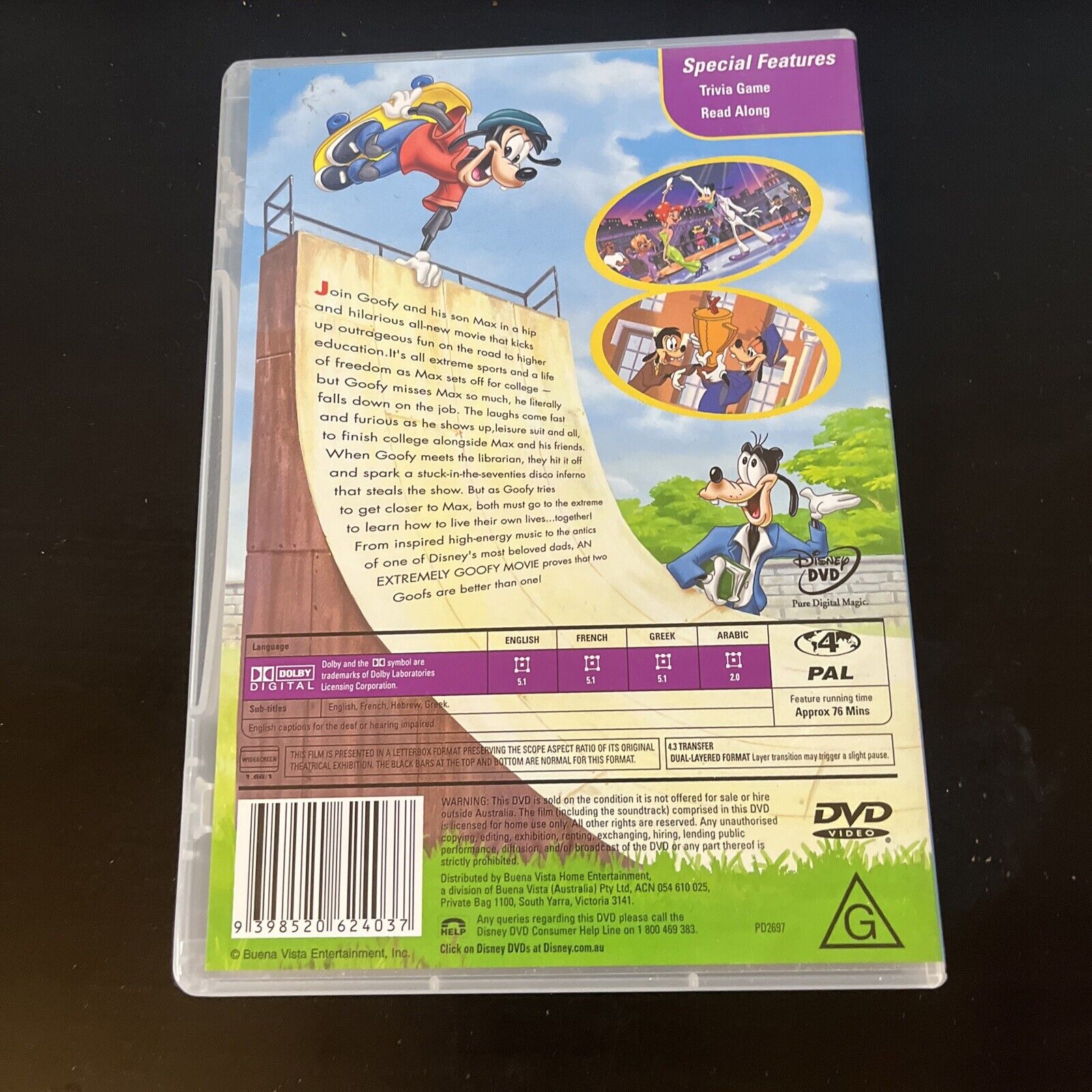 An Extremely Goofy Movie DVD 1998 Region 4 Retro Unit