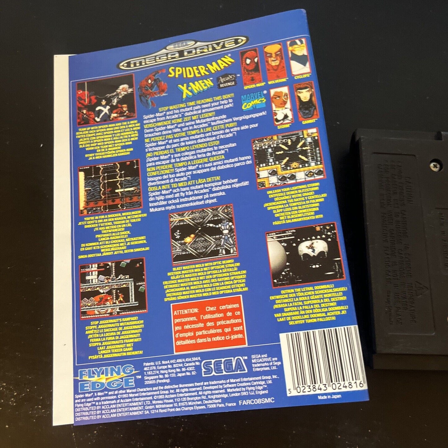 Spider-Man / X-Men Arcade's Revenge Sega Mega Drive PAL *No Box - Ex-Rental*