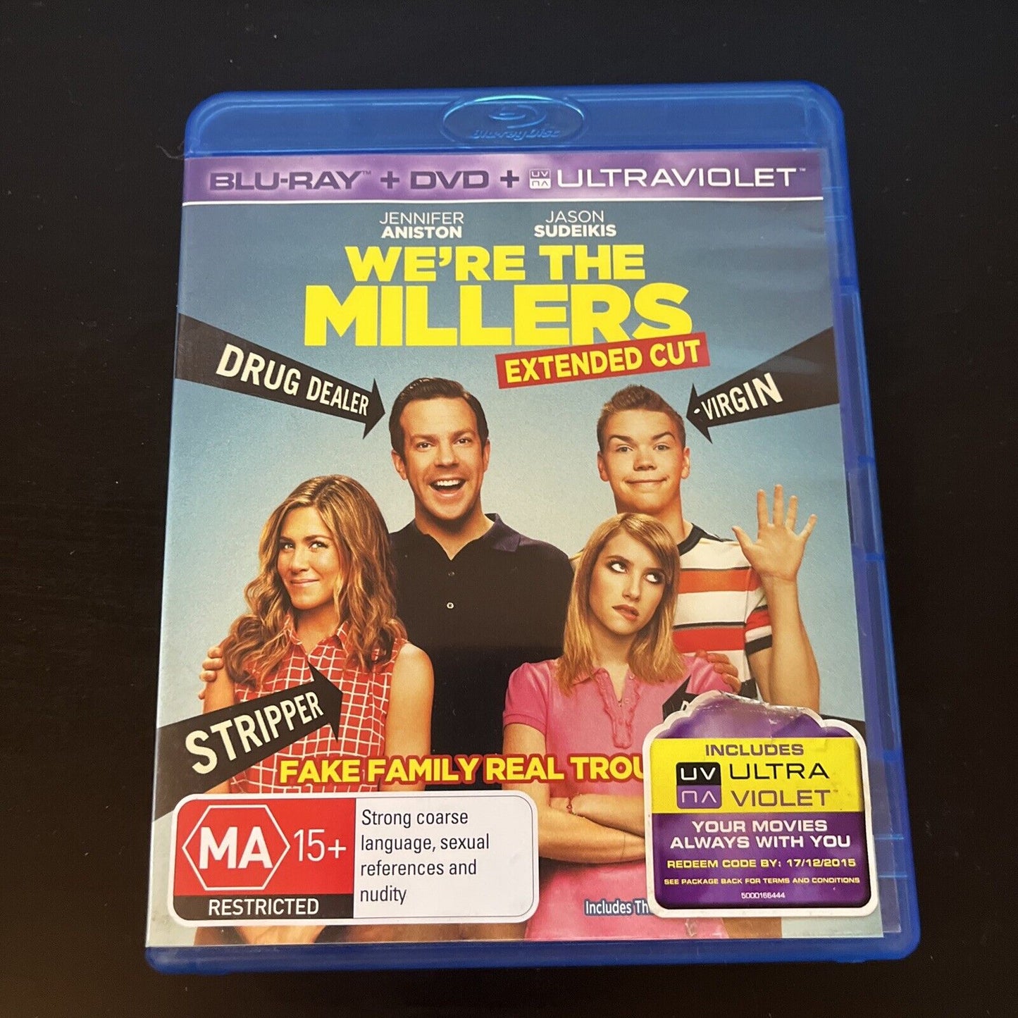 We're The Millers | Blu-ray + DVD (Blu-ray, 2013) Jennifer Aniston, Region B