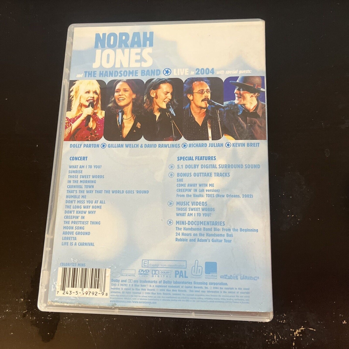 Norah Jones And The Handsome Band - Live In 2004 (DVD) Dolly Parton All Regions