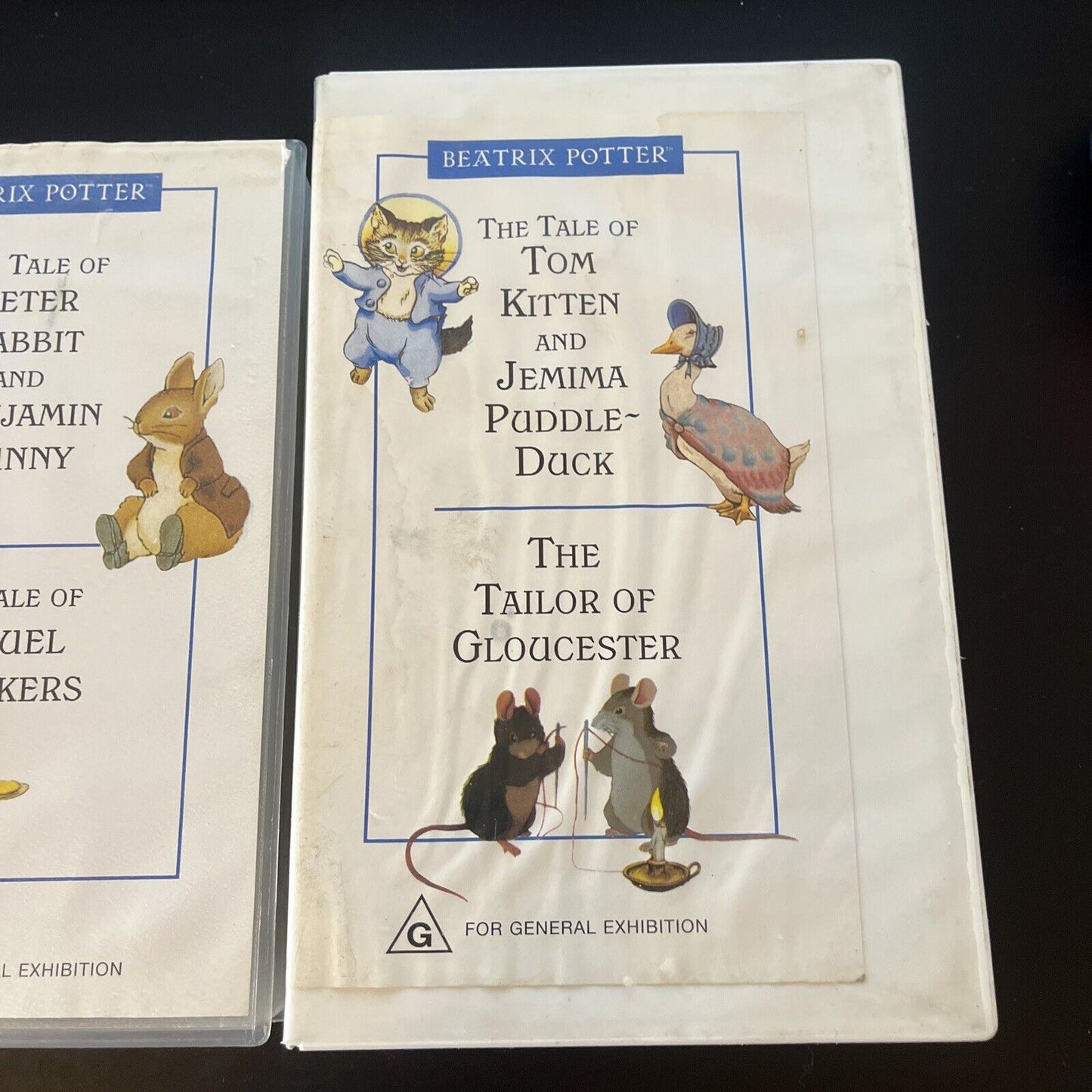 2x Beatrix Potter VHS: The World Of Peter Rabbit And Friends PAL