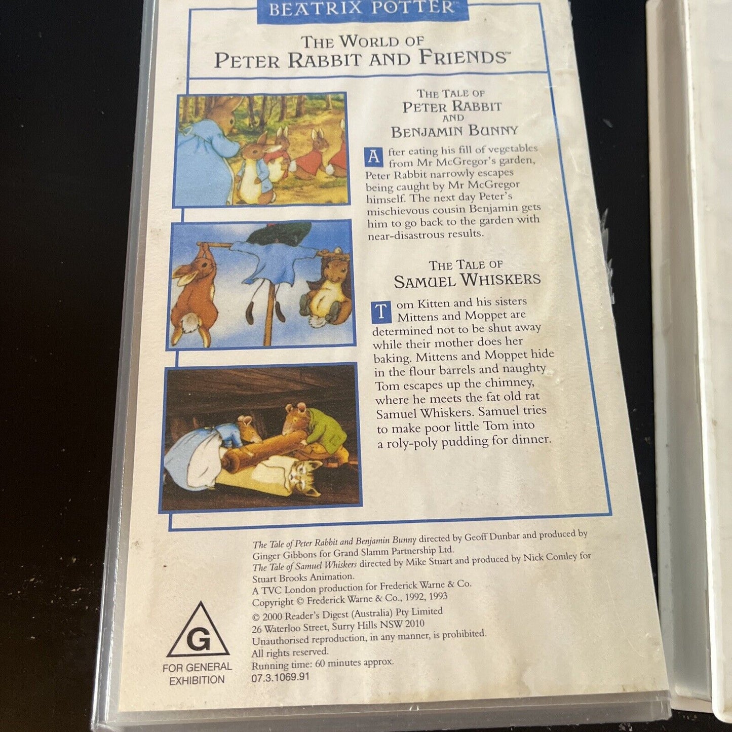2x Beatrix Potter VHS: The World Of Peter Rabbit And Friends PAL