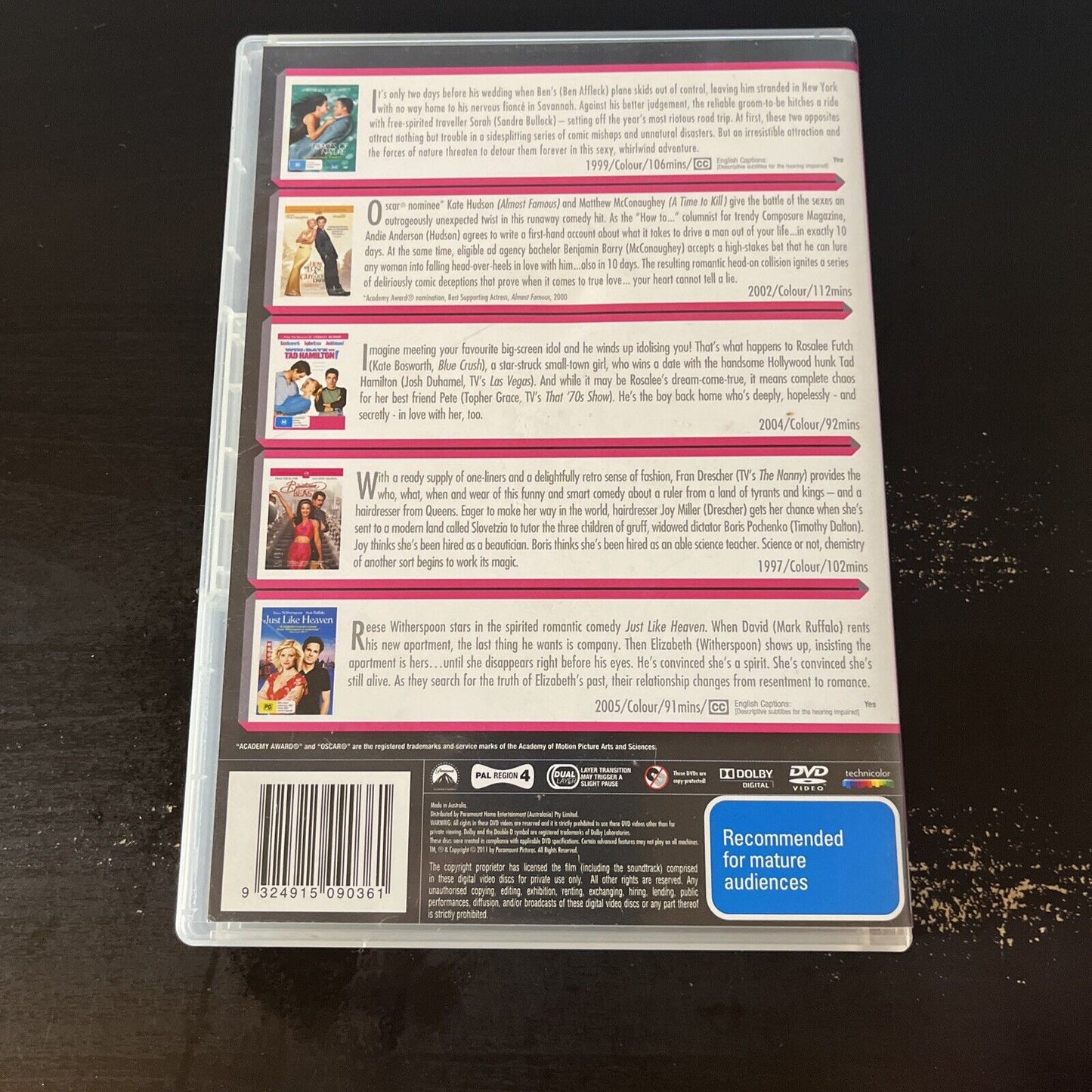 Forces of Nature, Lose A Guy in 10 Days, Tad Hamilton, Beautician Beast DVD NEW