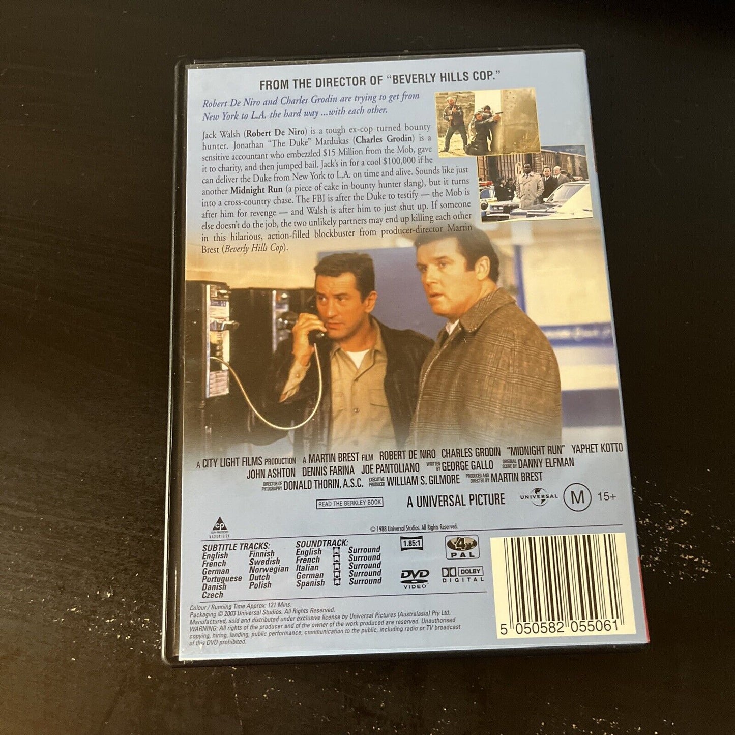 Midnight Run (DVD, 1988) Robert De Niro, Charles Grodin, Dennis Farina, Region 4