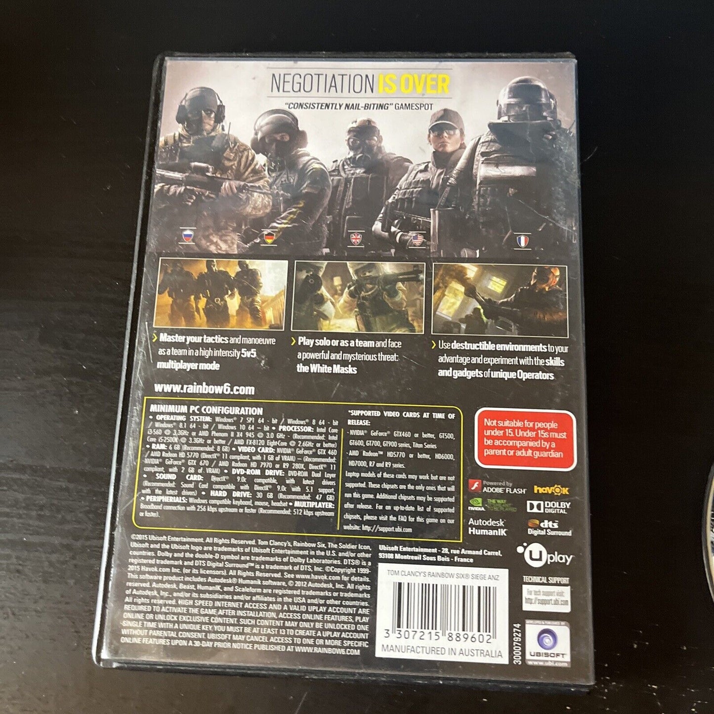 Tom Clancy’s Rainbow Six Siege PC DVD-ROM