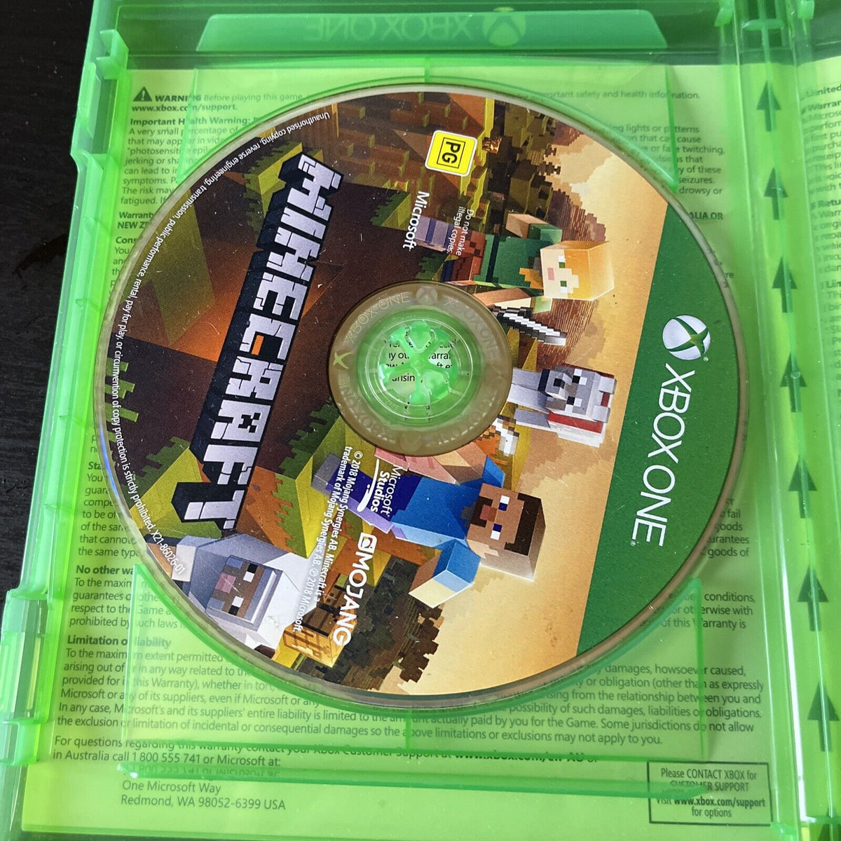 Minecraft Xbox Cdback Minecraft Starter Collection (Xbox One, 2019) *Scratched Disc - May No ...
