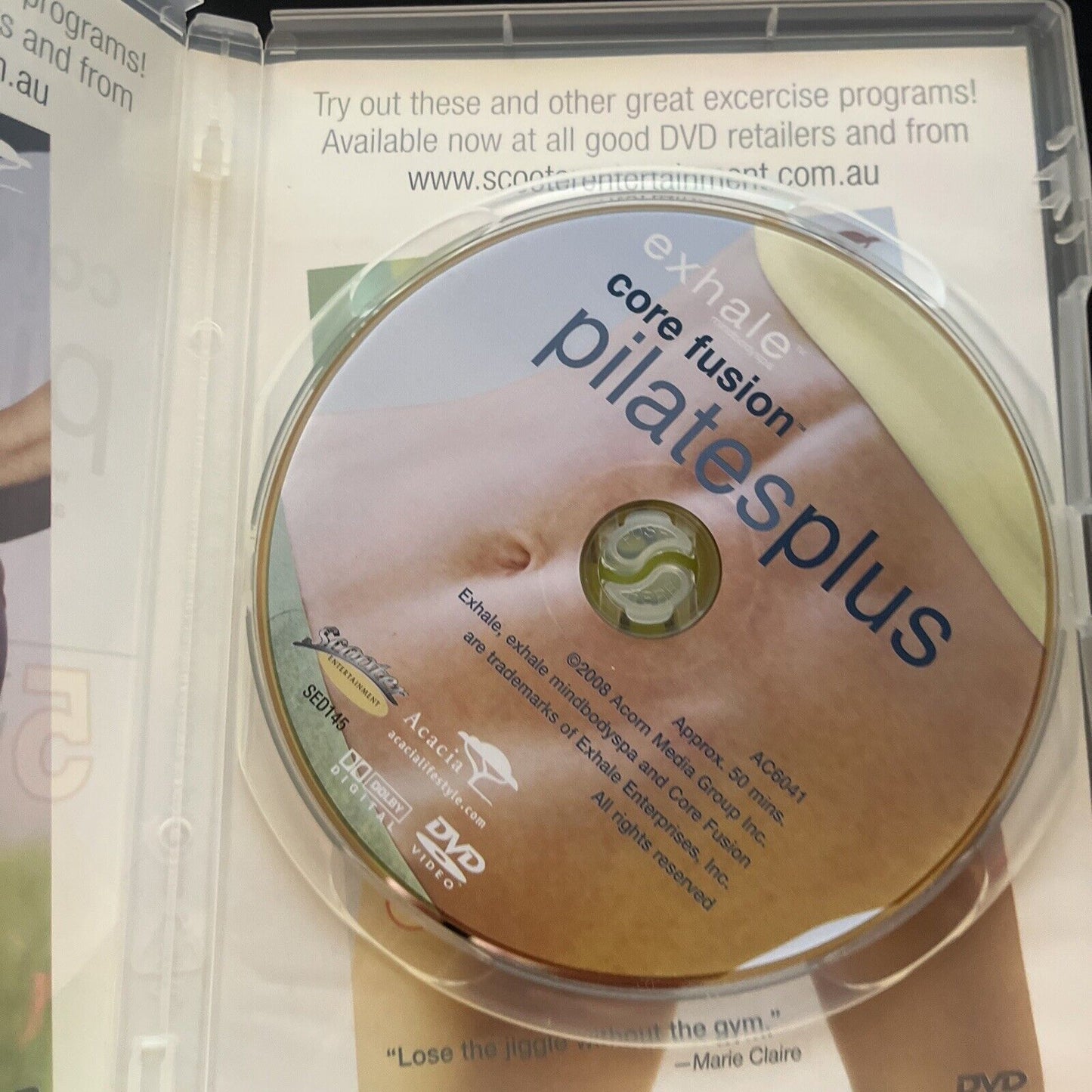 Exhale Pilates Plus Core Fusion (DVD, 2008) All Regions