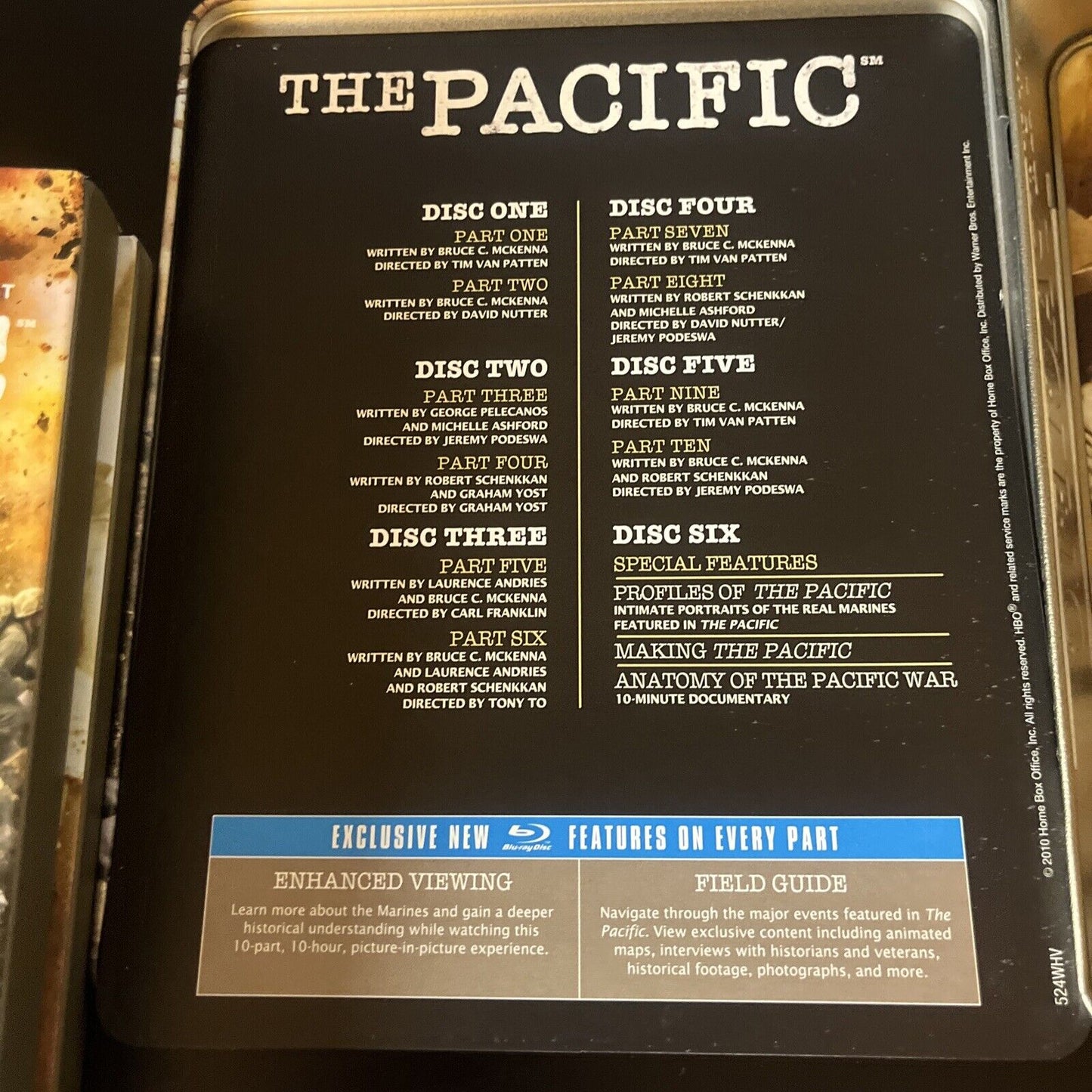 The Pacific - Complete Series (Blu-Ray, 2010, 6-Disc) Steelbook Region B