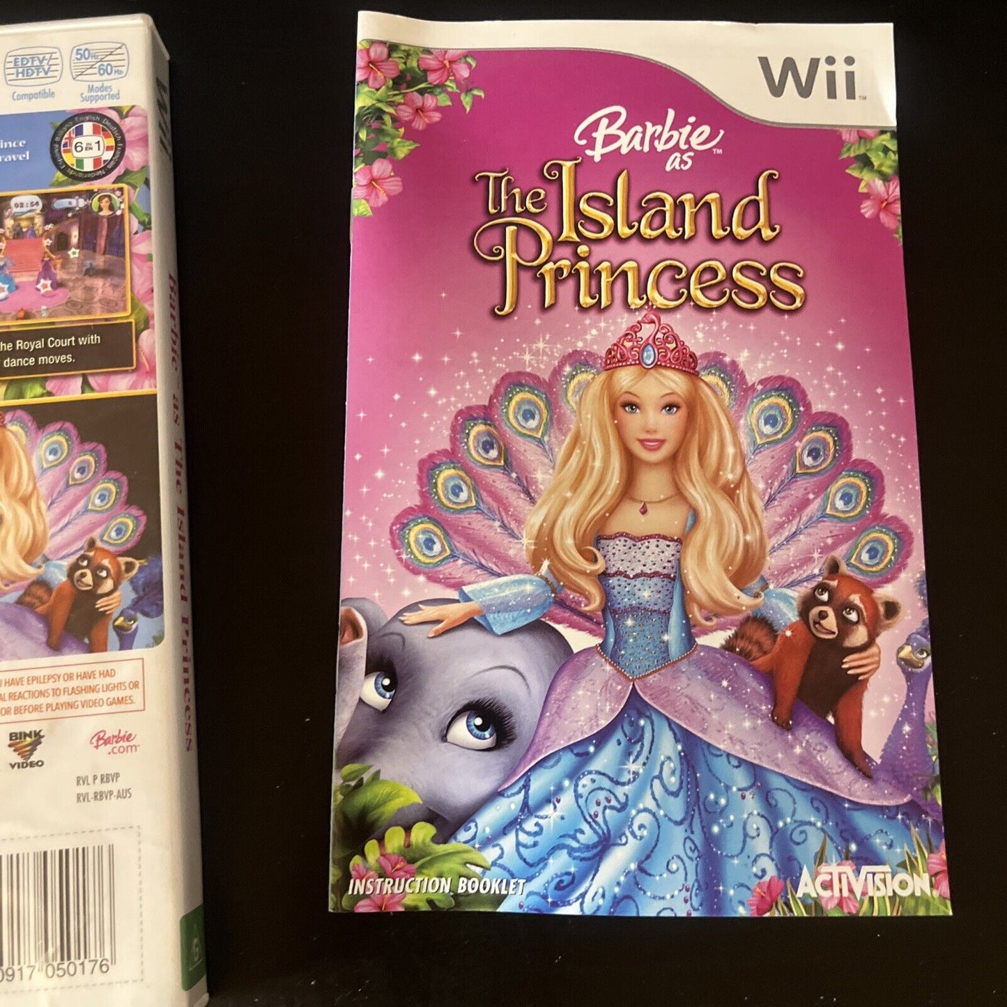 Barbie as the Island Princess for Nintendo Wii and Manual PAL