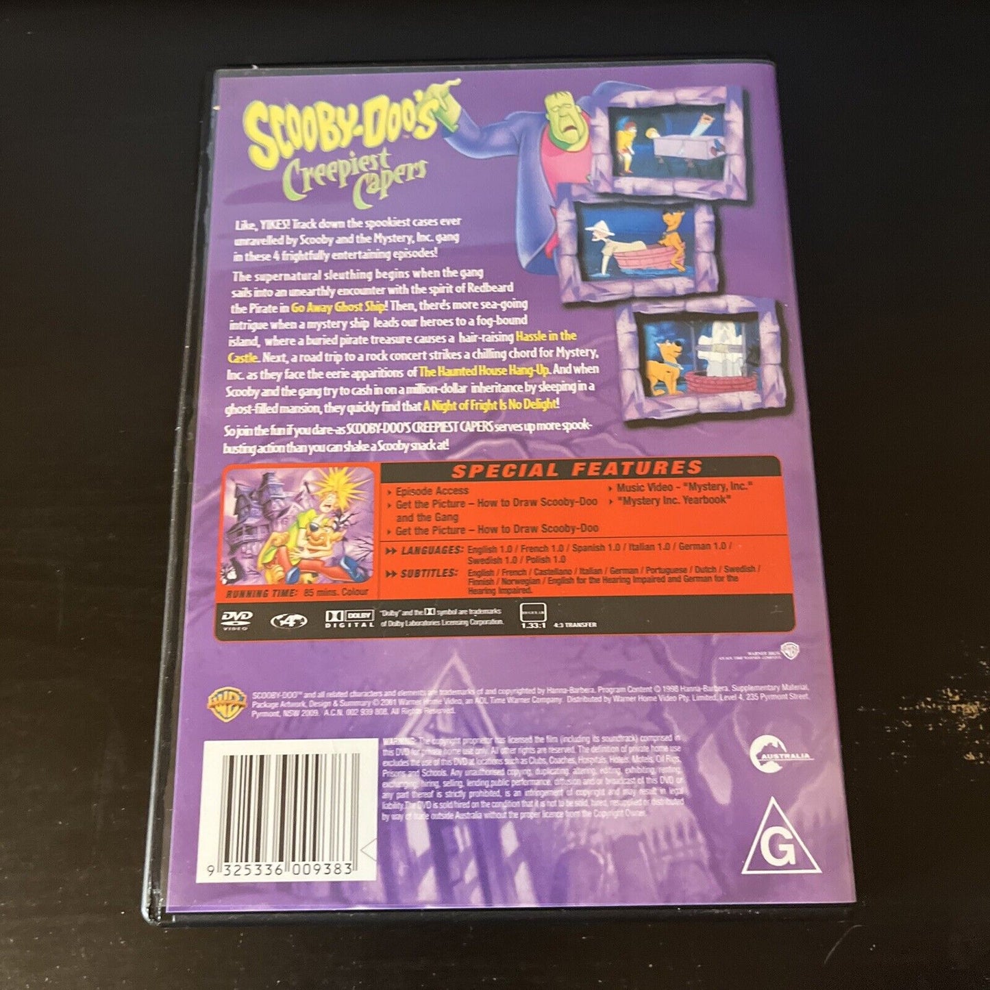 Scooby Doo's Creepiest Capers (DVD, 1998) Nicole Jaffe, Casey Kasem, Region 4