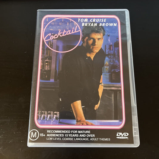 Cocktail (DVD, 1988) Tom Cruise, Bryan Brown, Elisabeth Shue Region 4