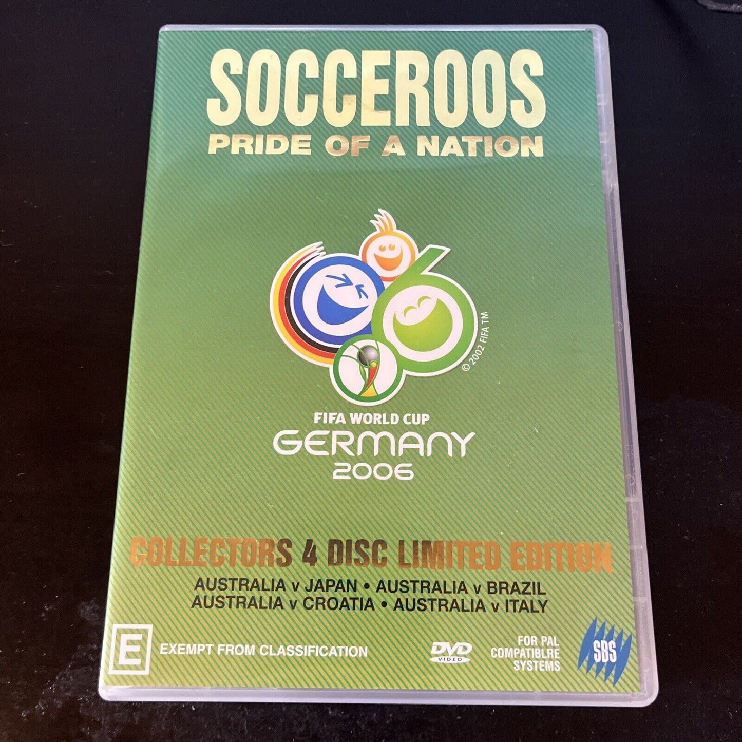 Socceroos - Pride of a Nation - 4-Disc Limited Edition (DVD, 2006) All Regions