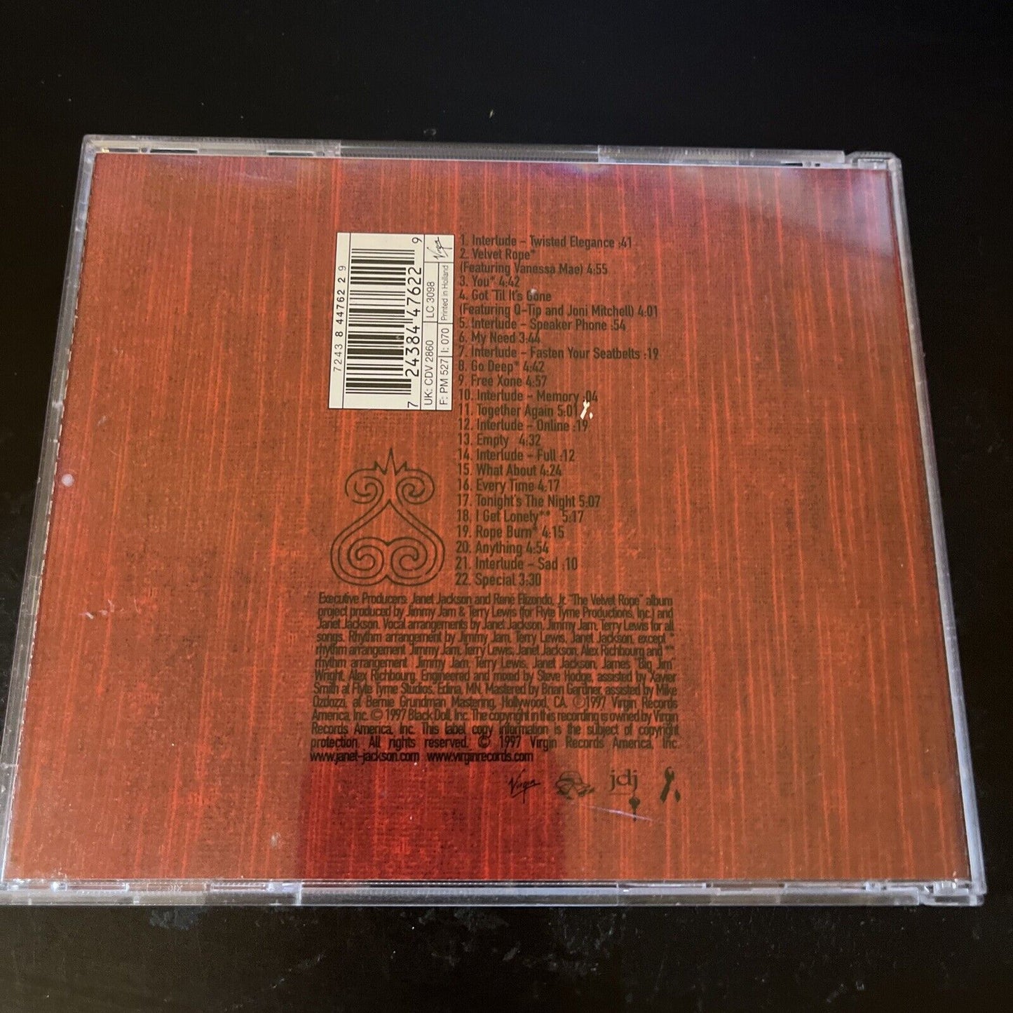 Janet Jackson - The Velvet Rope (CD, 1997)