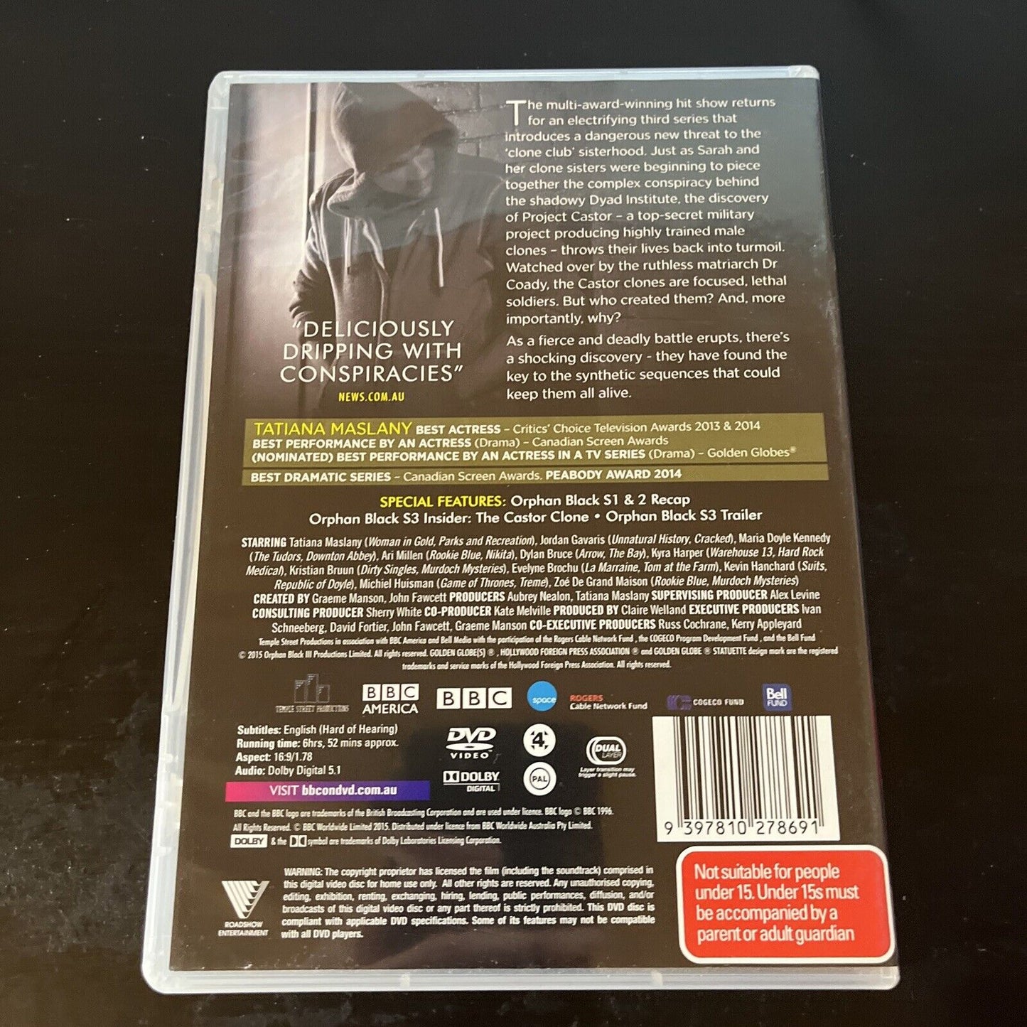 Orphan Black : Series 3 (DVD, 2015, 3-Disc) Region 4