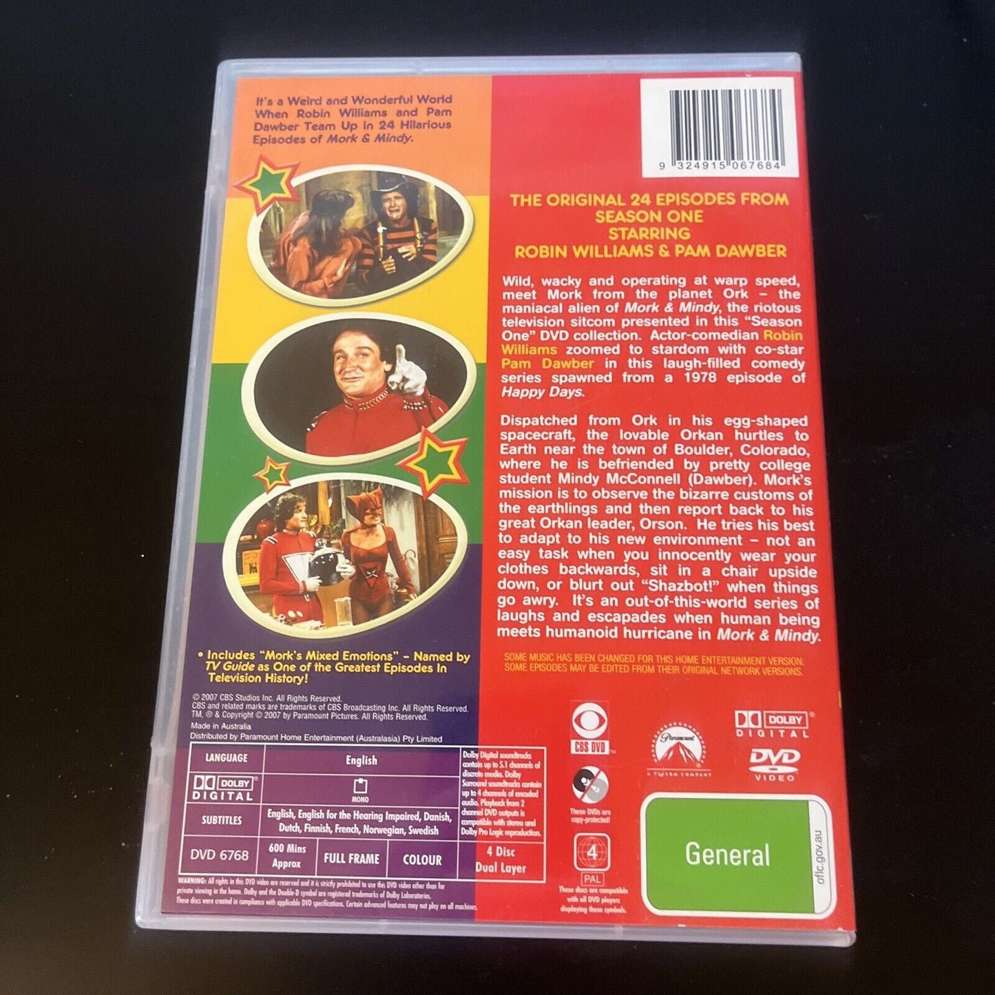 Mork And Mindy : Season 1 (DVD, 1978, 4-Disc) Robin Williams NEW Region 4