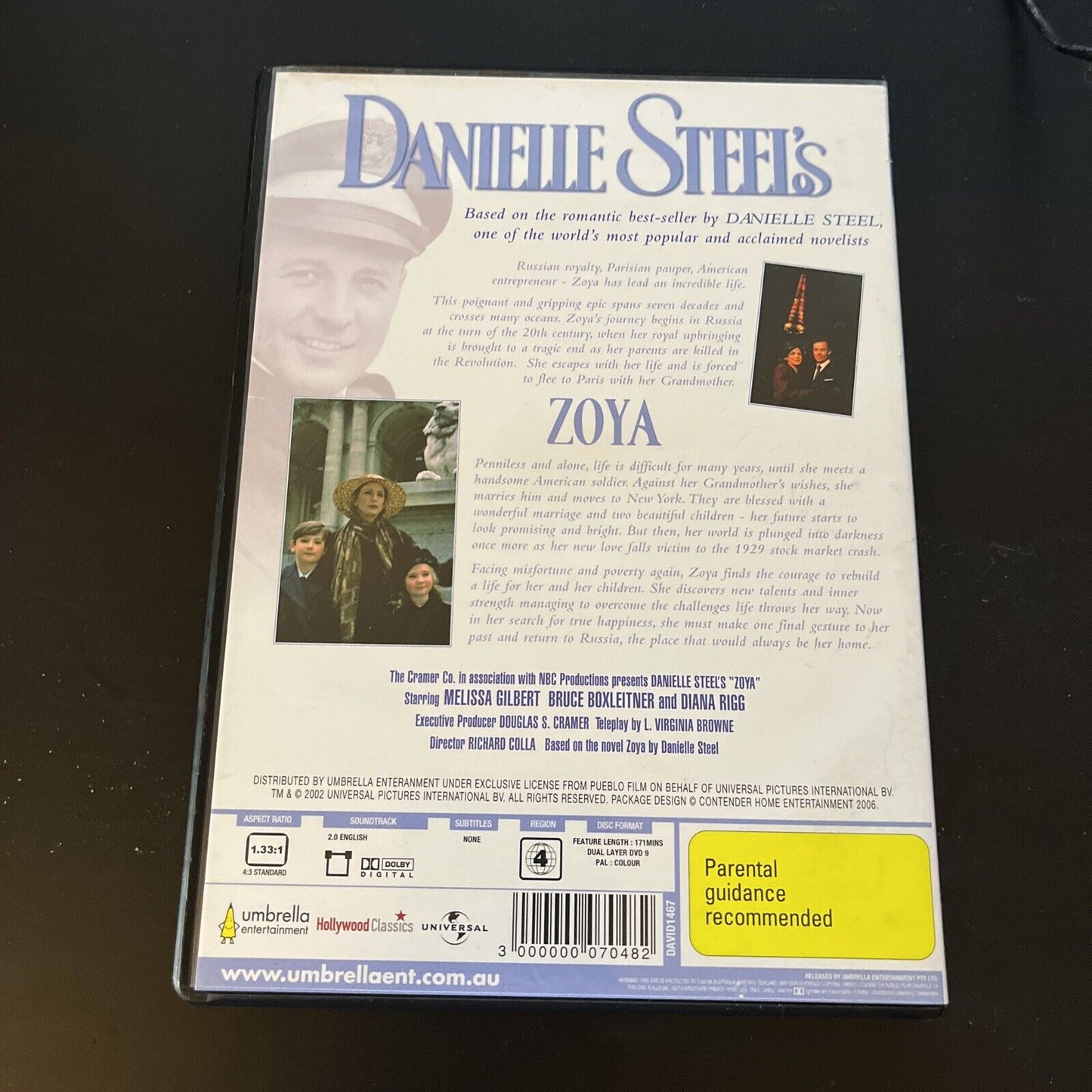 Danielle Steel's - Zoya (DVD, 1995) Melissa Gilbert, Bruce Boxleitner Region 4