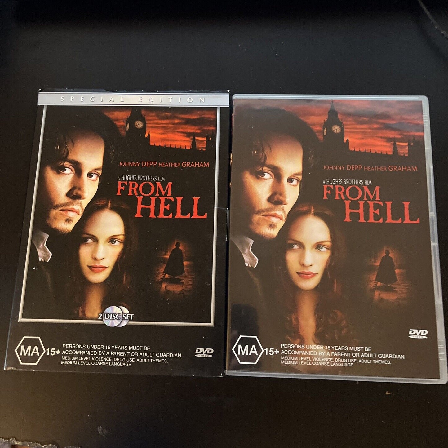 From Hell (Special Edition, DVD, 2001, 2-Disc) Johnny Depp Region 4