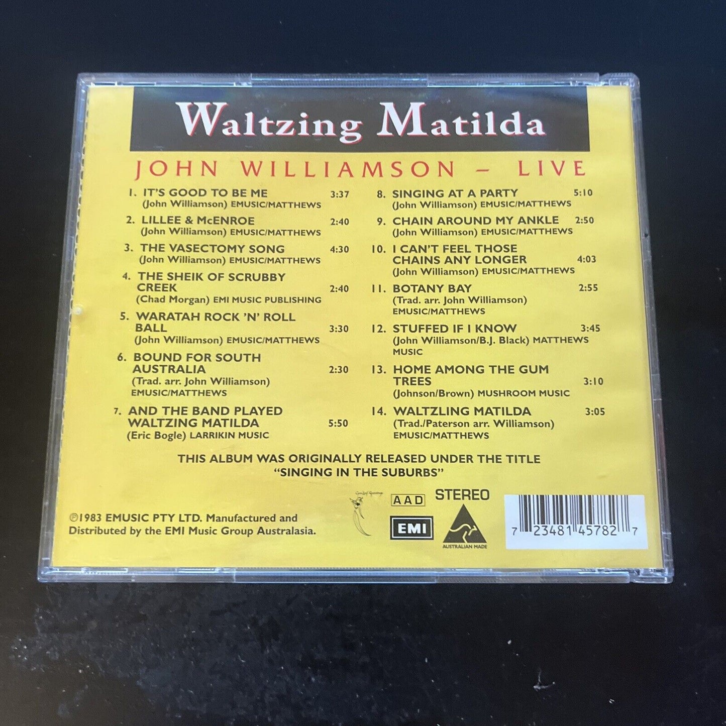 John Williamson - Waltzing Matilda (CD, 1983)