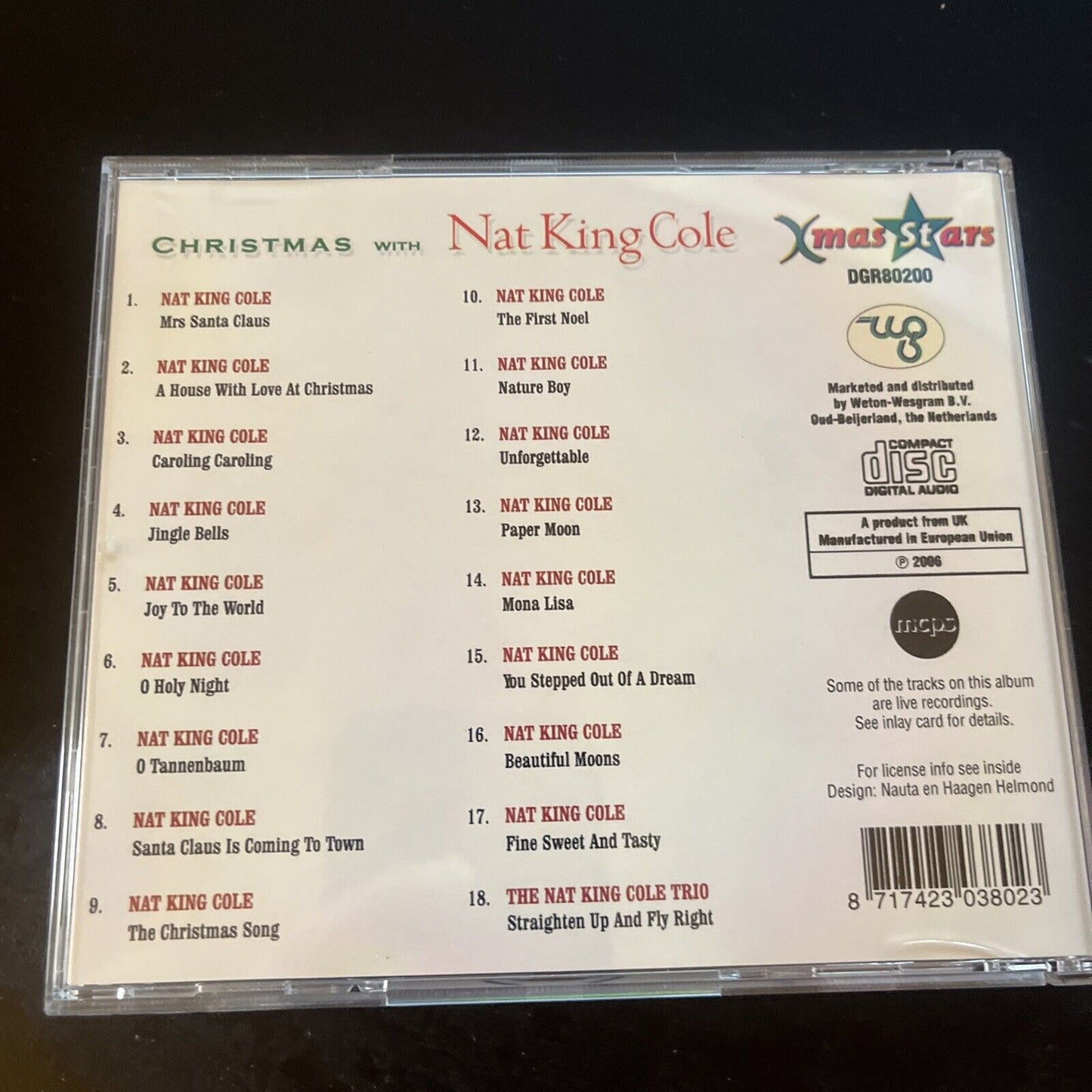 Nat King Cole - Christmas with Nat King Cole (CD, 2006)