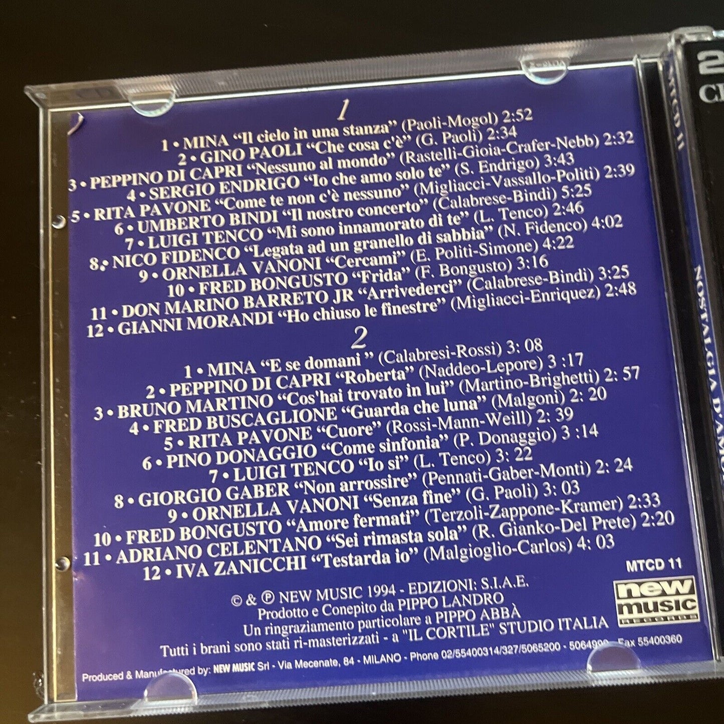 Nostalgia D'Amore: Dolci Ricordi (CD, 1994, 2-Disc)