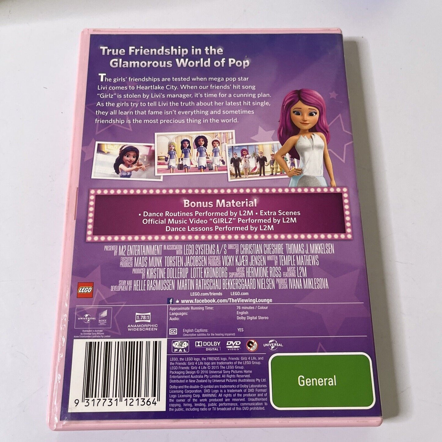 Lego Friends - Girlz 4 Life Movie (DVD, 2015) Region 4 &2