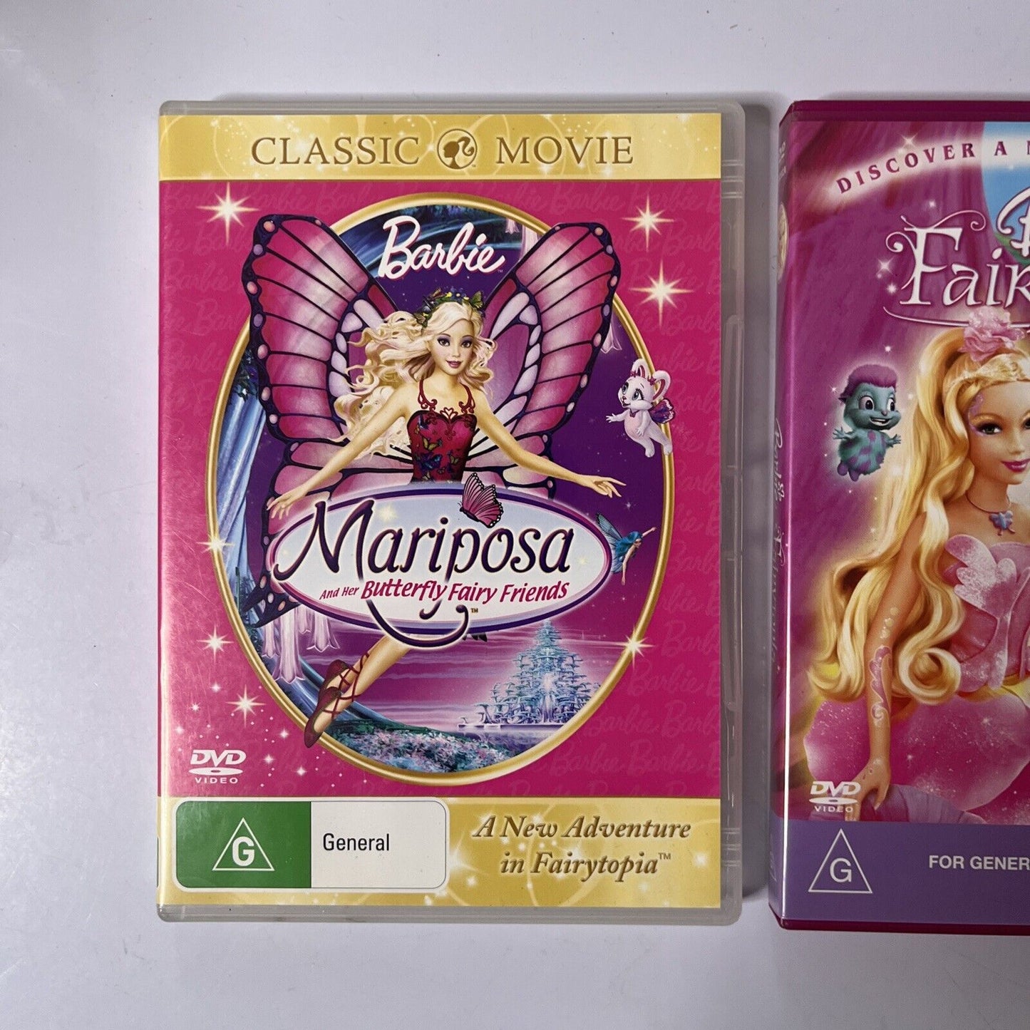 Barbie - Mariposa / Fairytopia (DVD, 2008, 2-Disc) Region 4 &2