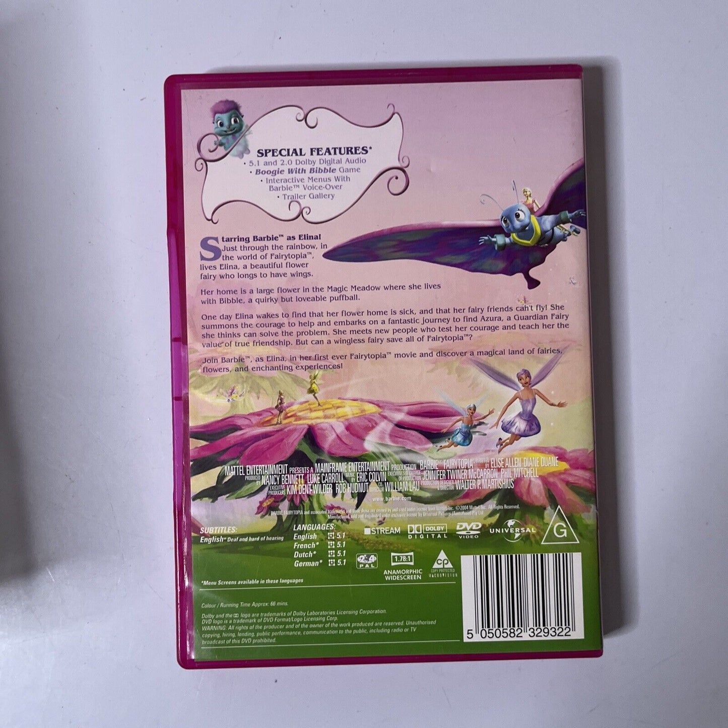 Barbie - Mariposa / Fairytopia (DVD, 2008, 2-Disc) Region 4 &2