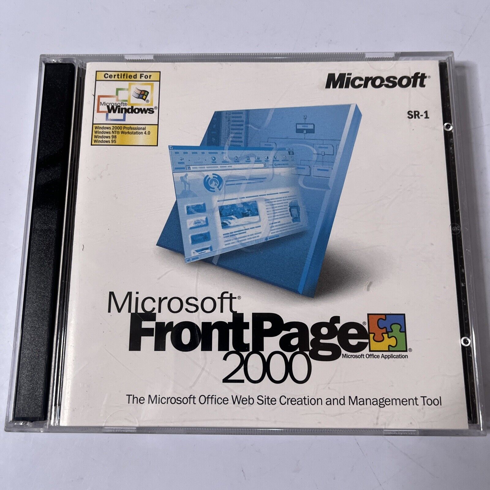 Microsoft FrontPage 2000 PC CDROM Windows 98 – Retro Unit