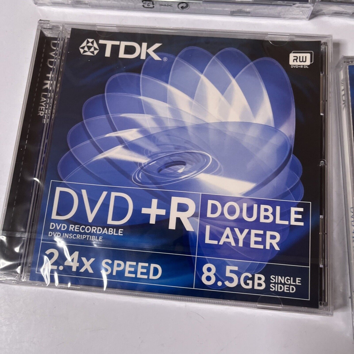 *New Sealed* TDK DVD+R Double Layer 8.5GB Single Sided Blank Discs (4 Pack)