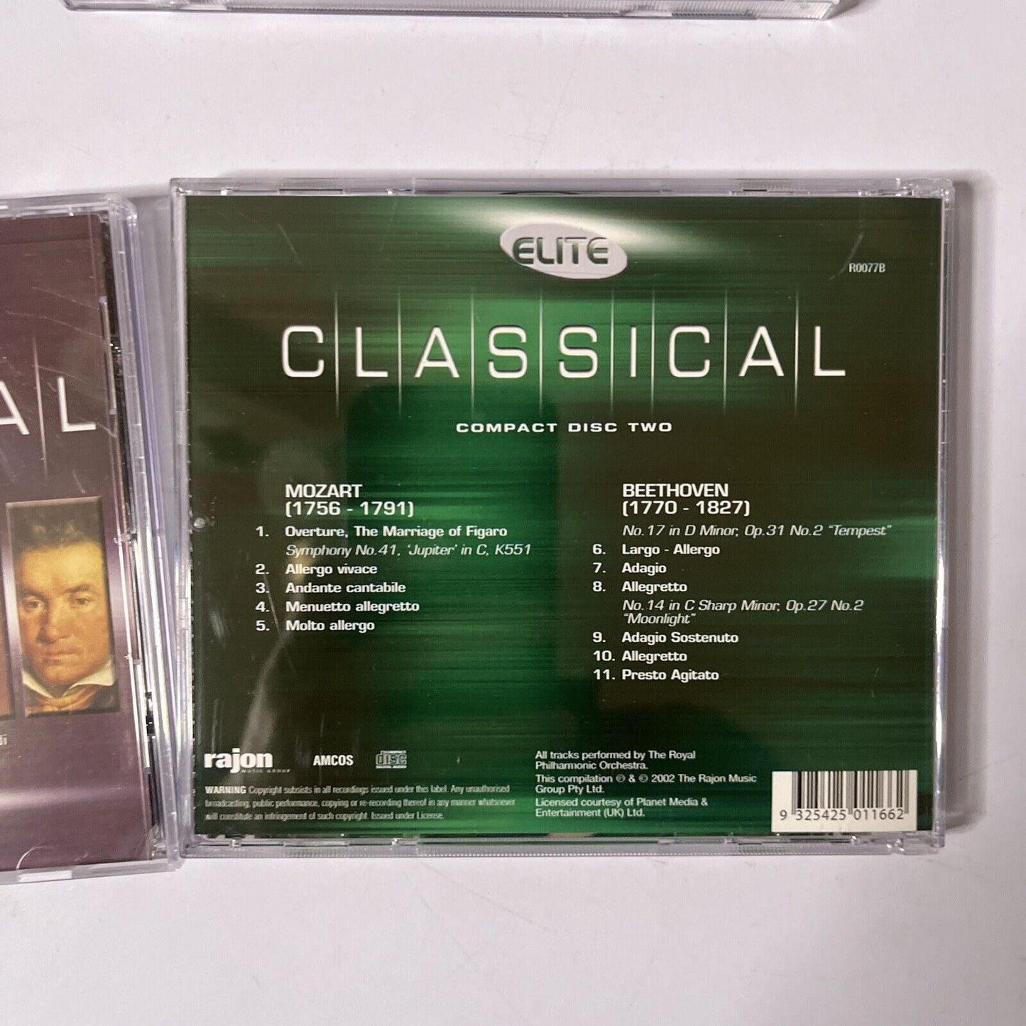 Elite Classical 5 CD Set: Bach, Mendelssohn, Beethoven, Mozart Chopin (CD, 2002)