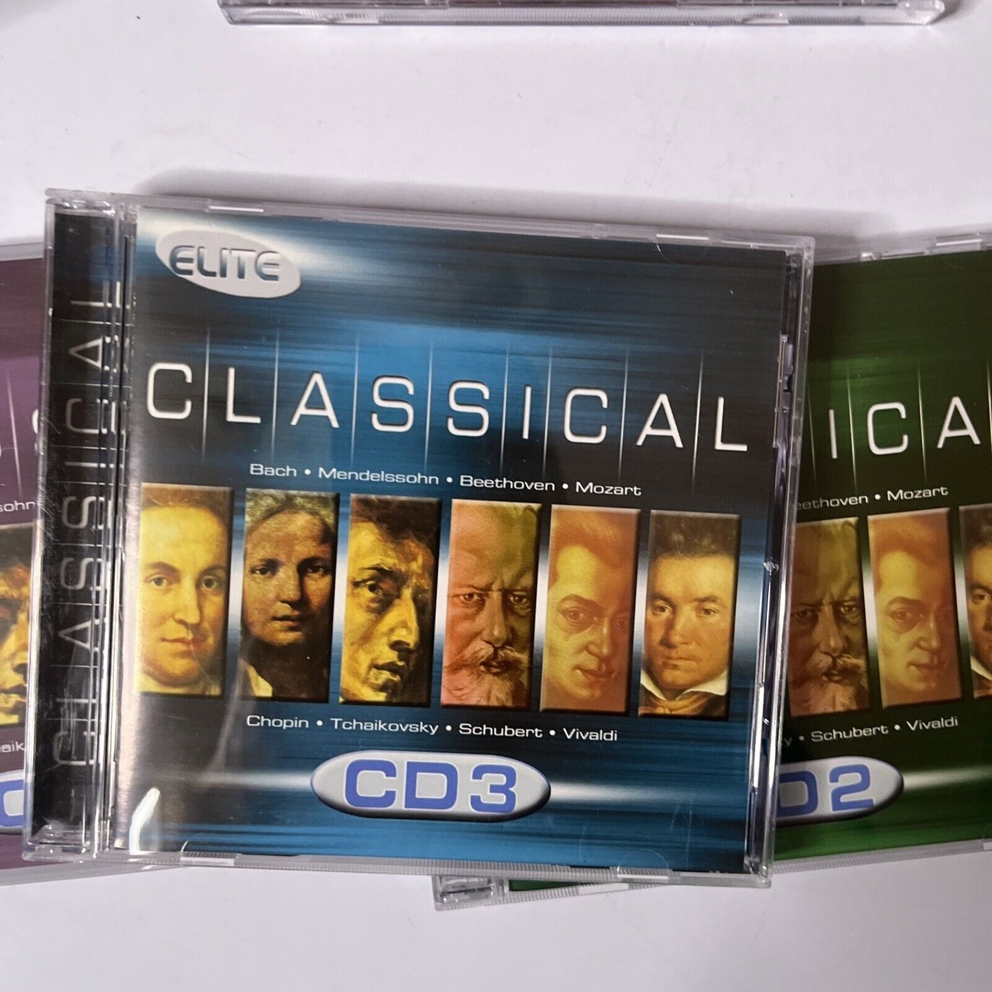 Elite Classical 5 CD Set: Bach, Mendelssohn, Beethoven, Mozart Chopin (CD, 2002)