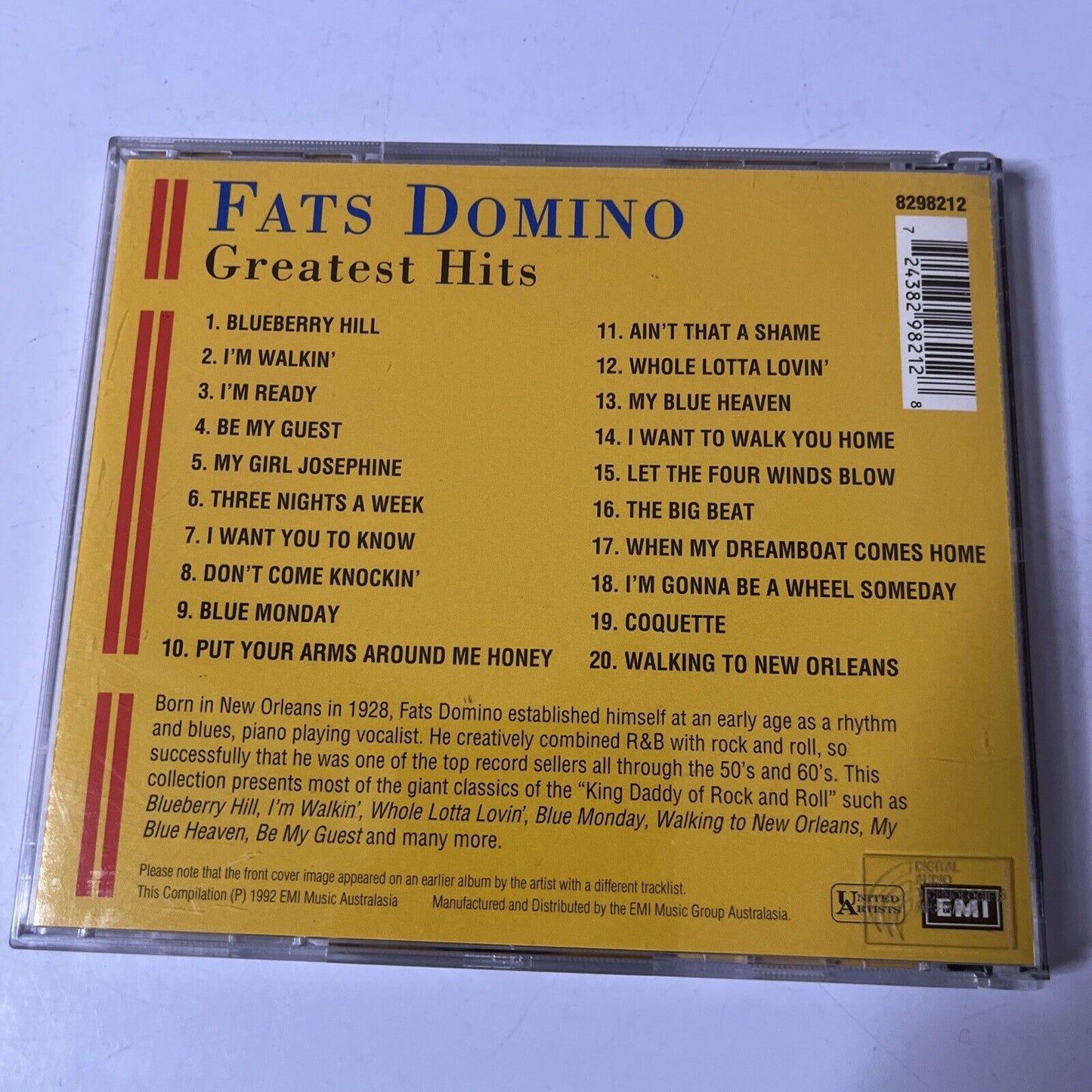 Fats Domino - The Fats Domino Greatest Hits (CD, 1998)