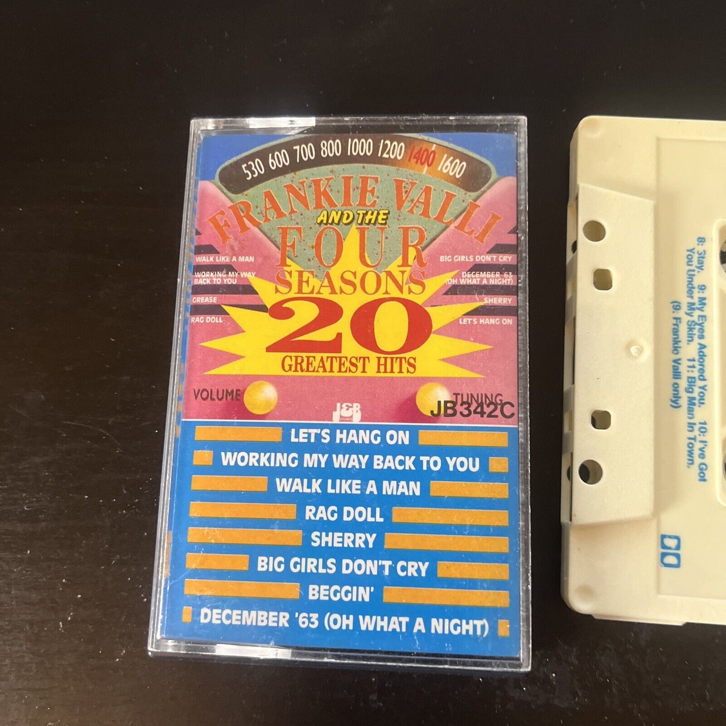 Frankie Valli And The Four Seasons - 20 Greatest Hits (Cassette, 1988 ...