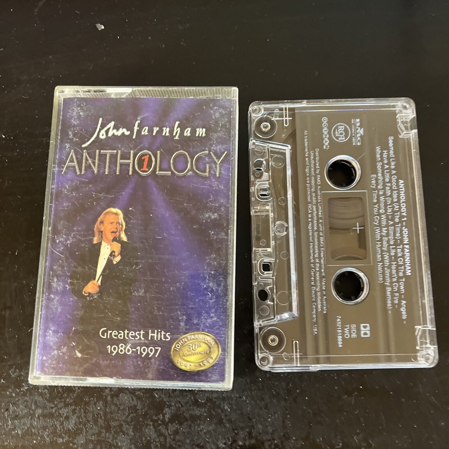 John Farnham Anthology - Greatest Hits 1986-1997 (Cassette, 1998)