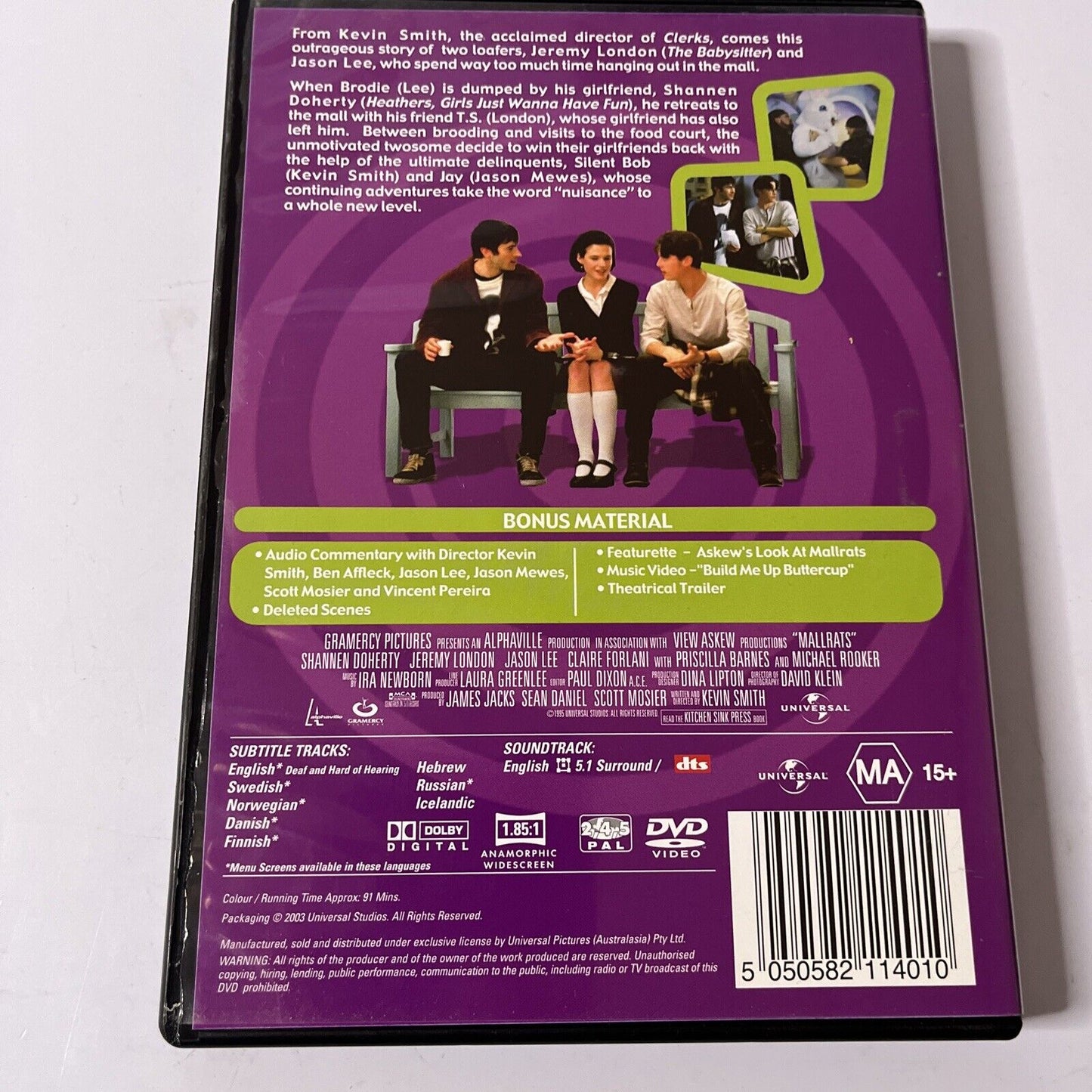 Mallrats - Special Edition (DVD, 1995) Jason Lee, Ben Affleck NEW Region 4 &2