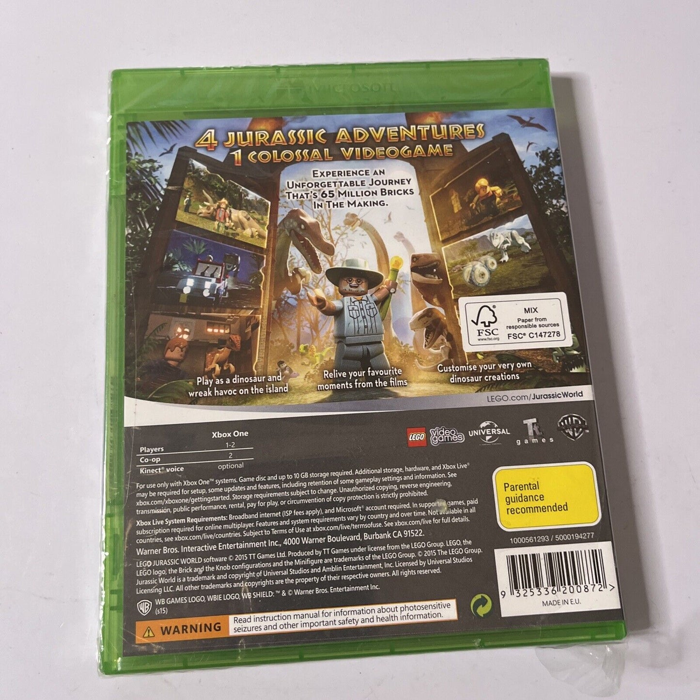 *New Sealed* LEGO : Jurassic World - Microsoft Xbox One