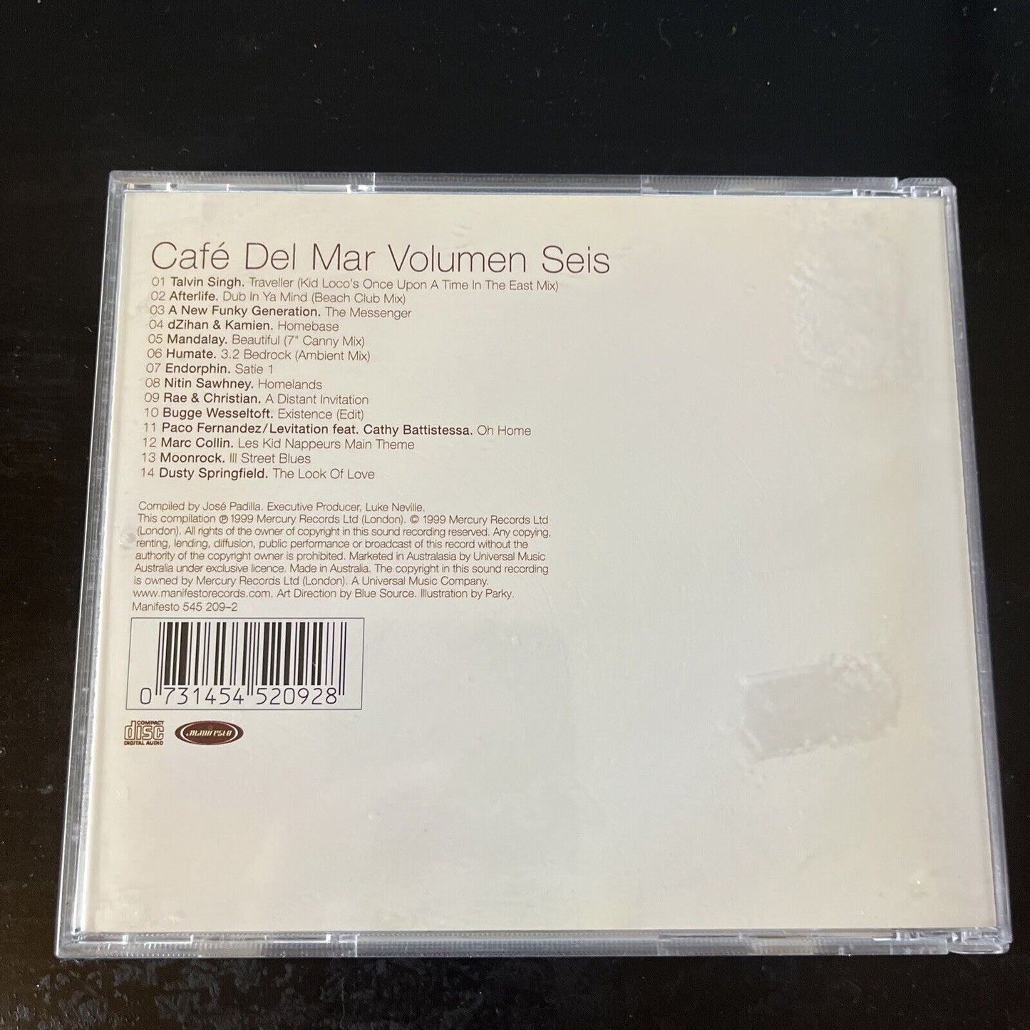 Café Del Mar - Volumen Seis - Compiled By Jose Padilla (CD, 1999)