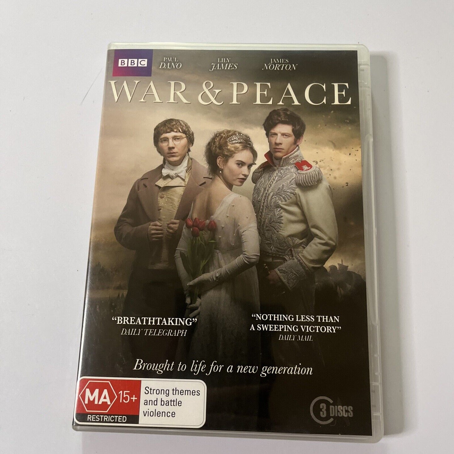 war and peace lily james dvd War And Peace