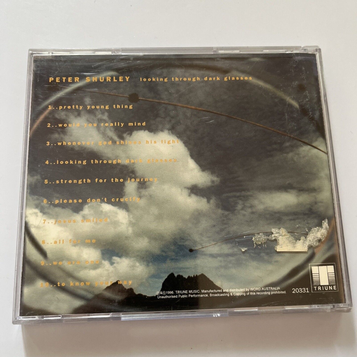 Peter Shirley - Looking Through Dark Glasses (CD, 1996) 20331