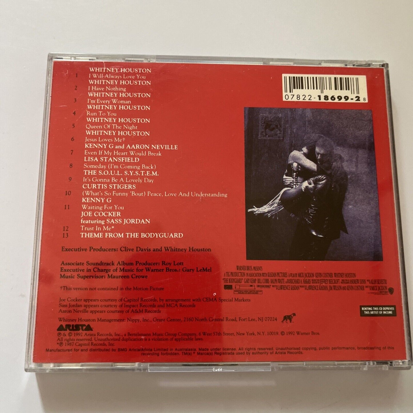 The Bodyguard Original Soundtrack Album - Whitney Houston (CD, 1992)