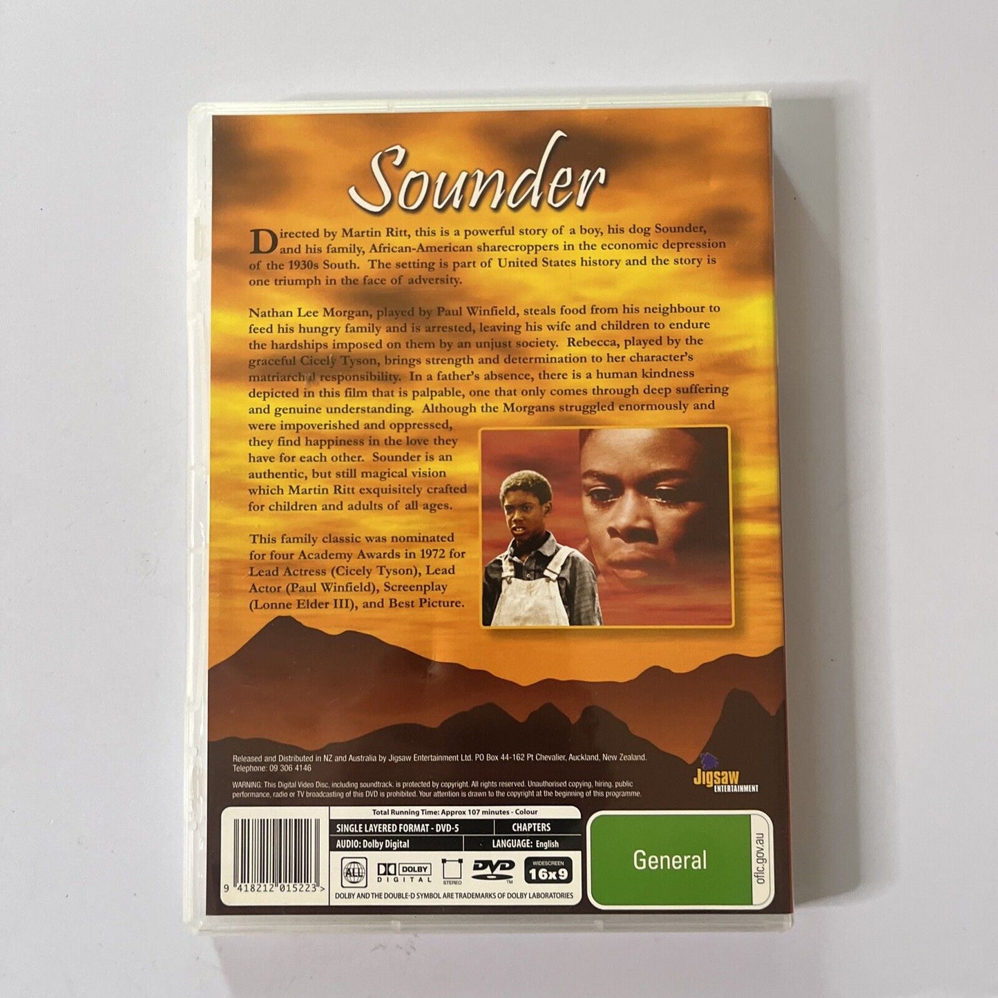 Sounder (DVD, 1972) Cicely Tyson NEW All Regions