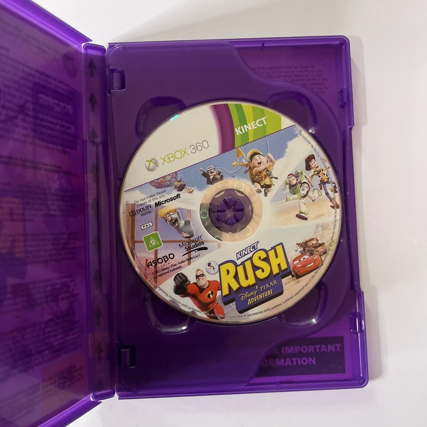 Kinect Rush: A Disney Pixar Adventure (Microsoft Xbox 360) PAL