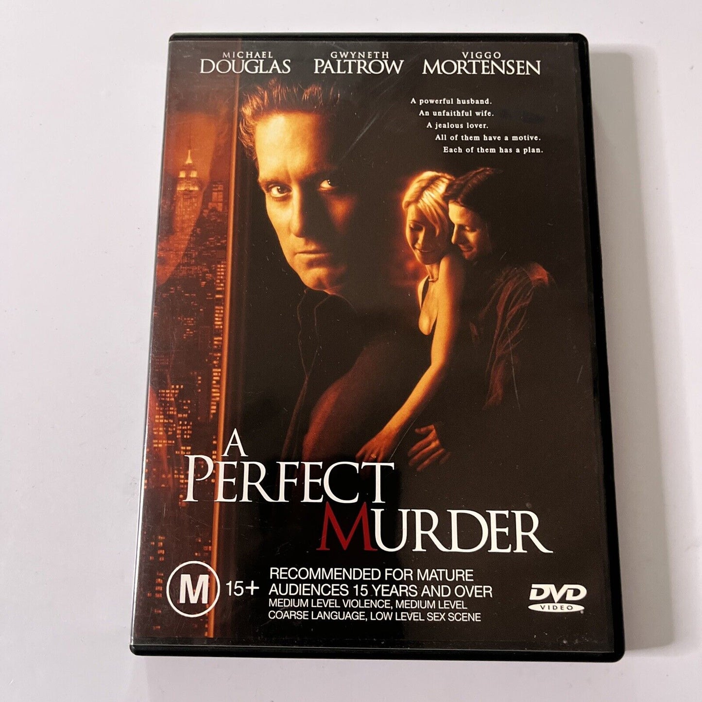 A Perfect Murder (DVD, 1998) Viggo Mortensen, Michael Douglas Region 4