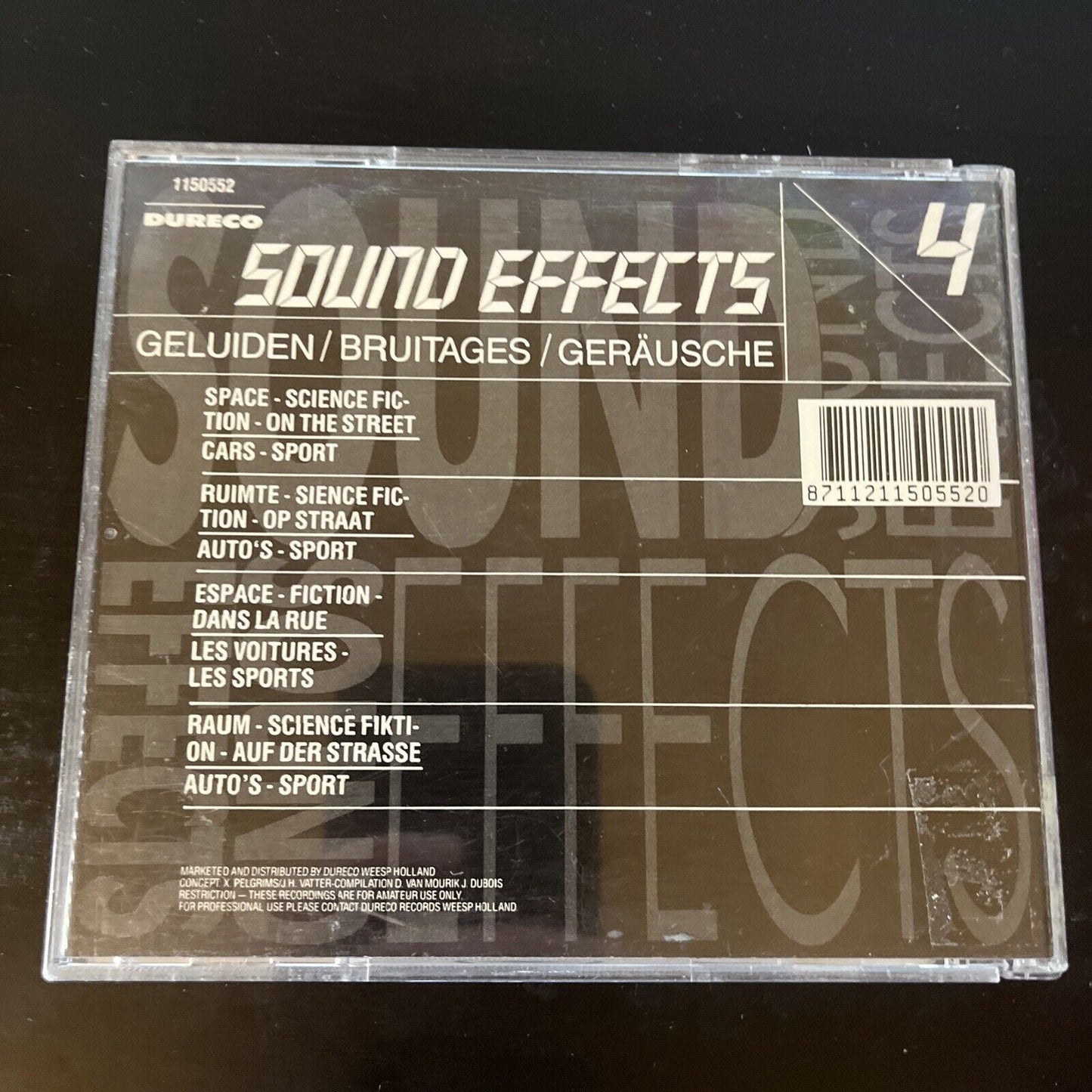 Sound Effects 4 By Sound Effects Dureco (CD, 1988)