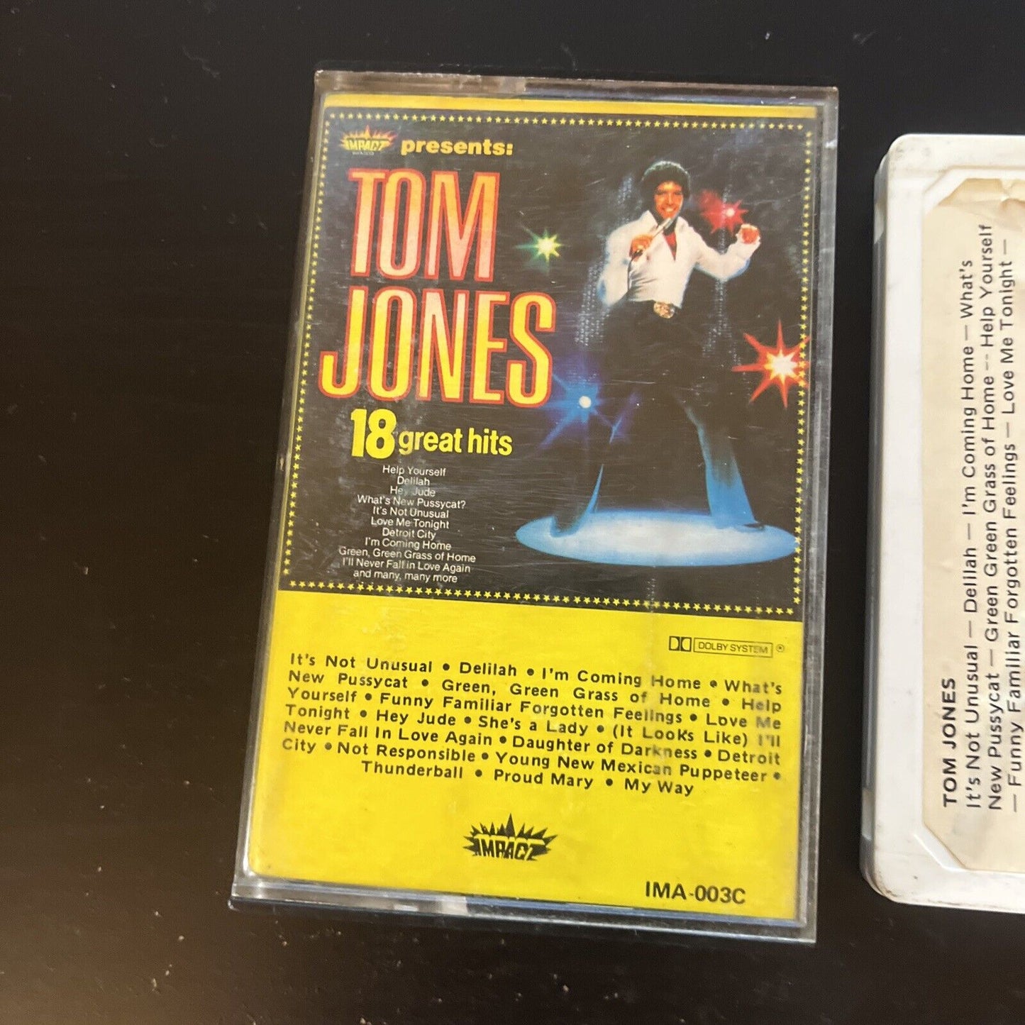 Tom Jones - 18 Greatest Hits (Cassette Tape) Ima-003c