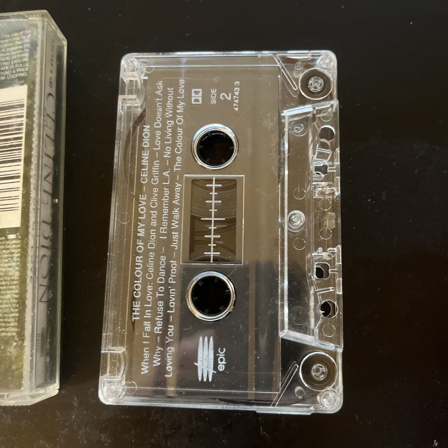 Celine Dion - The Colour Of My Love (Cassette Tape, 1993)