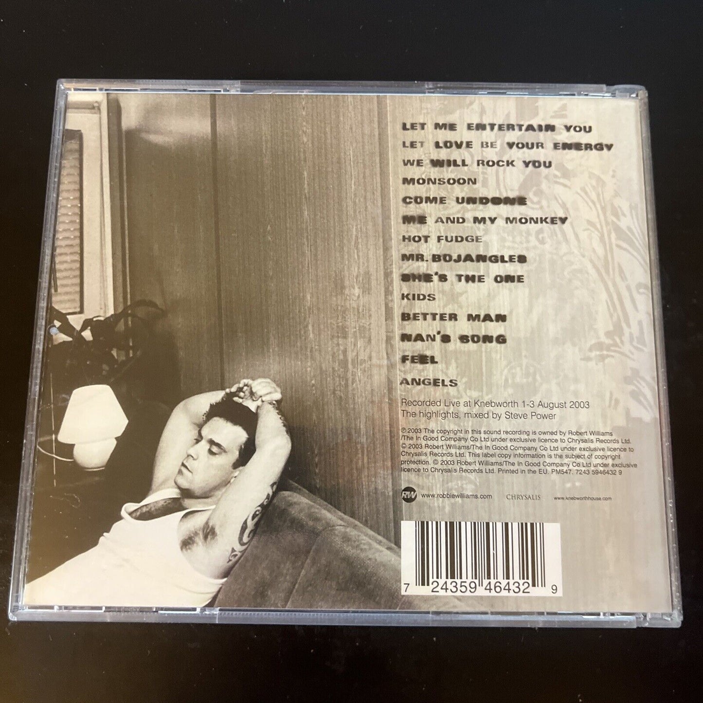 Robbie Williams - Live: Summer 2003 (CD, 2003)