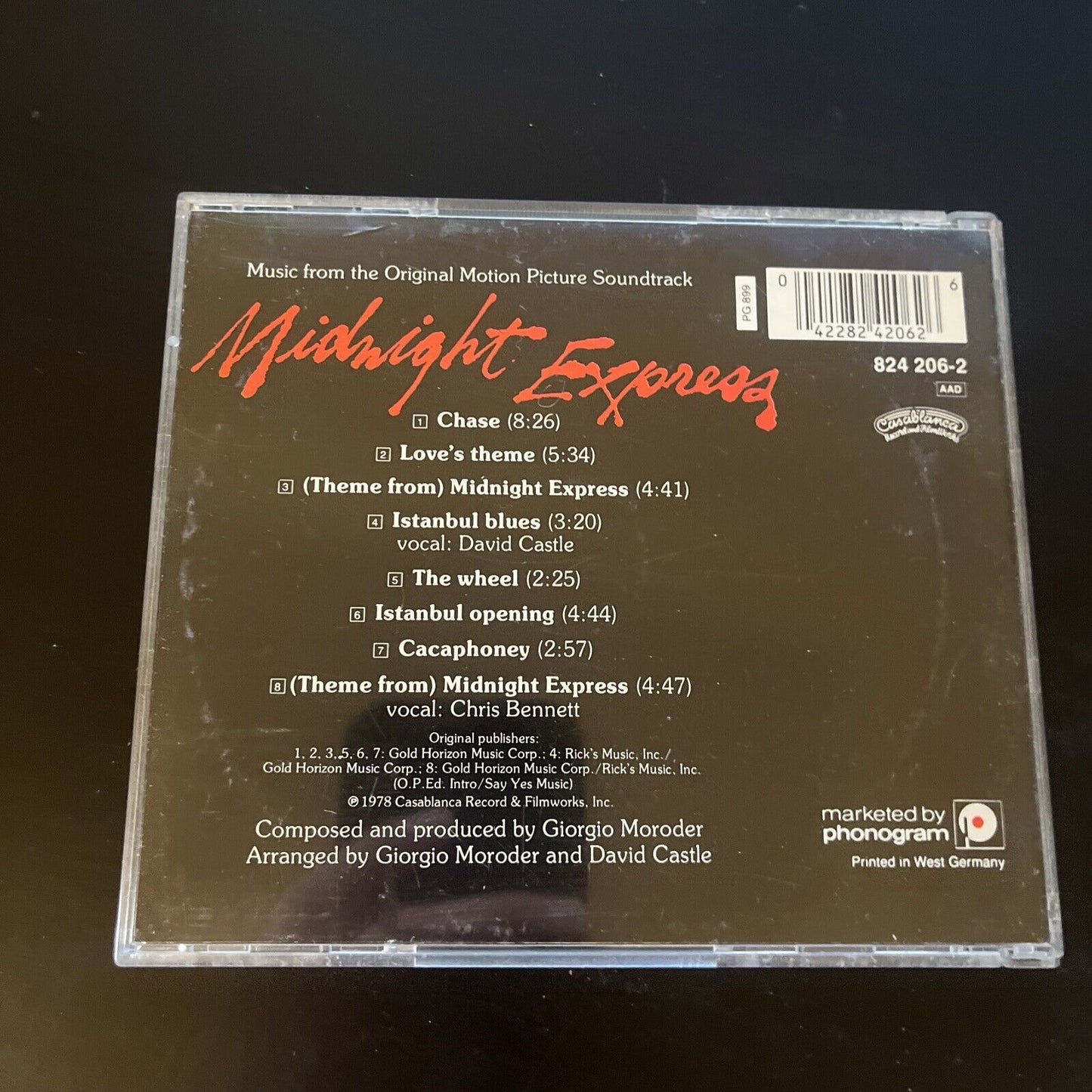 Midnight Express - Original Motion Picture Soundtrack (CD, 1990)